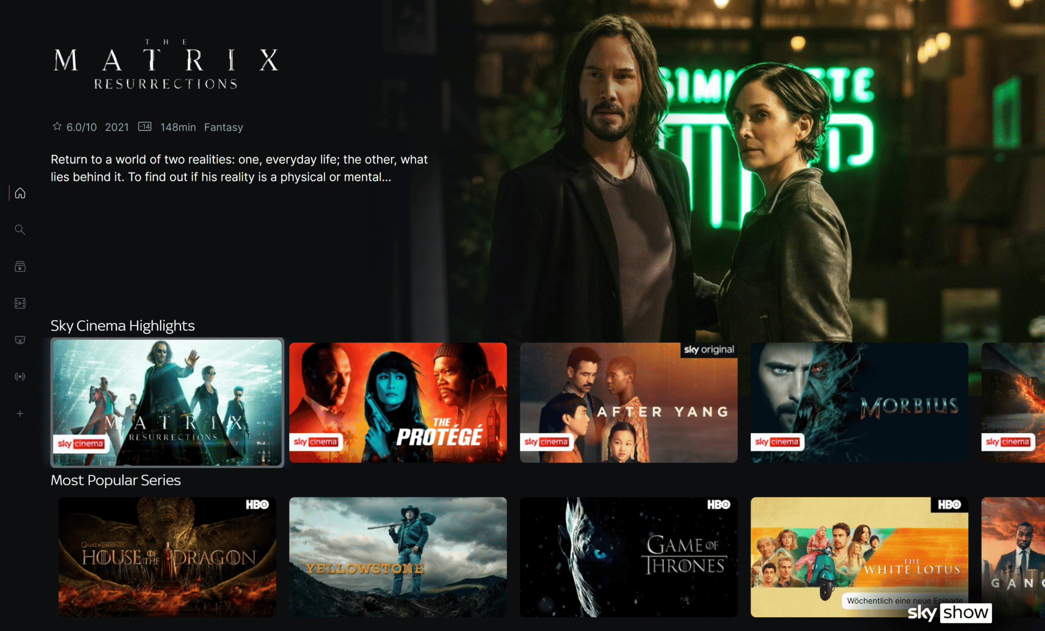 Sky Show: Neue App für Fernseher und Smartphone.