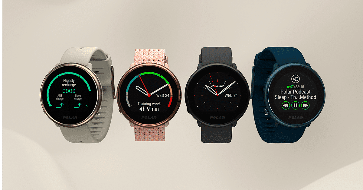 Die Polar Ignite 2 in verschiedenen Farben