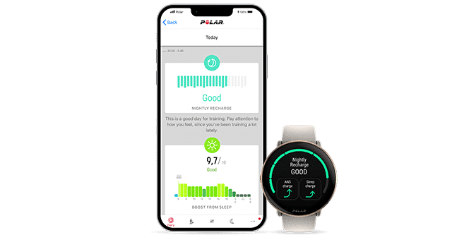 Die Polar Ignite 3 mit der Flow-App