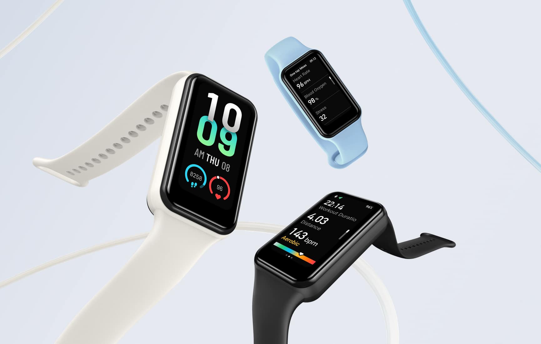 Amazfit Band 7 in verschiedenen Farben