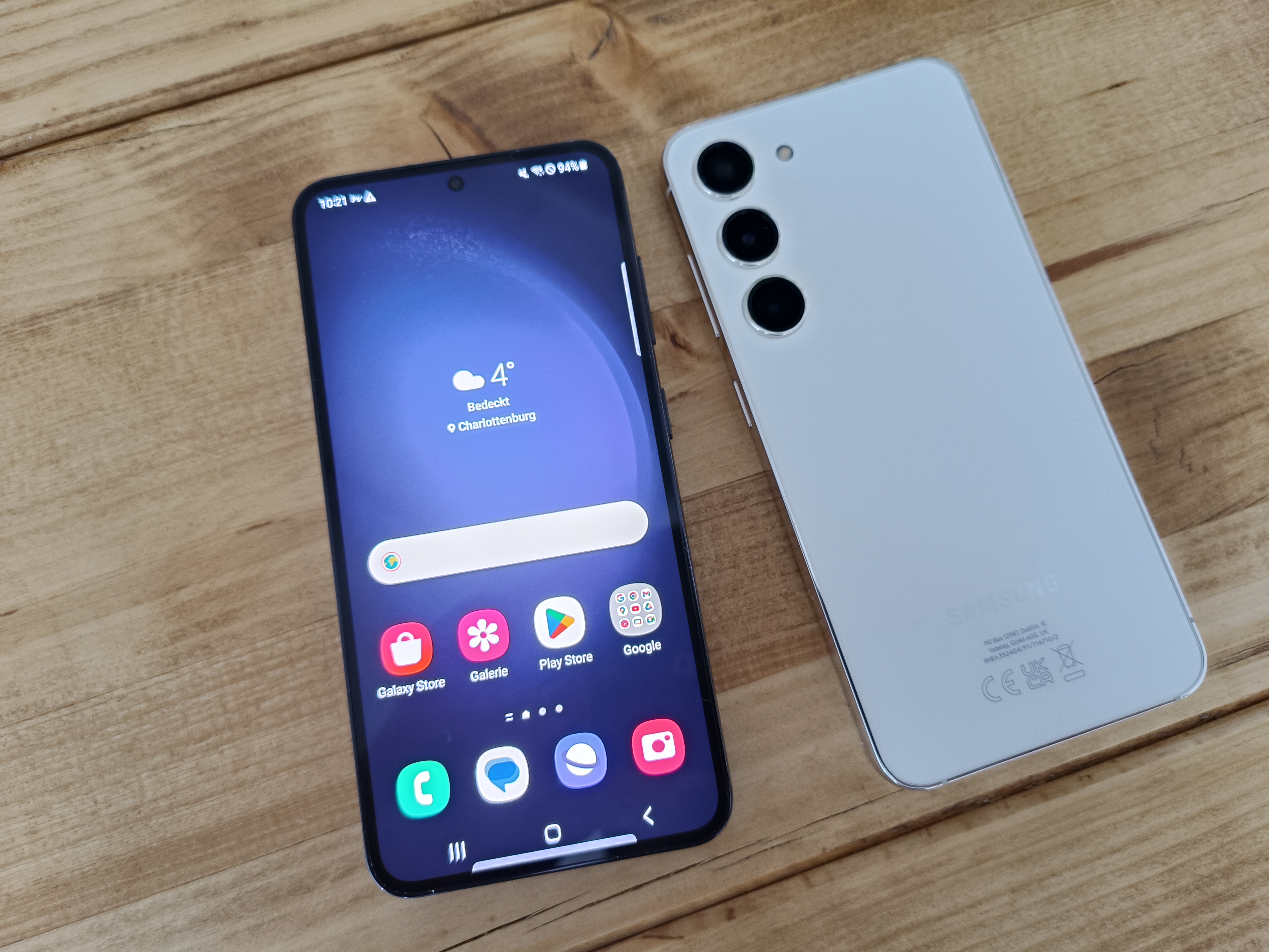 Das Display des Samsung Galaxy S23.