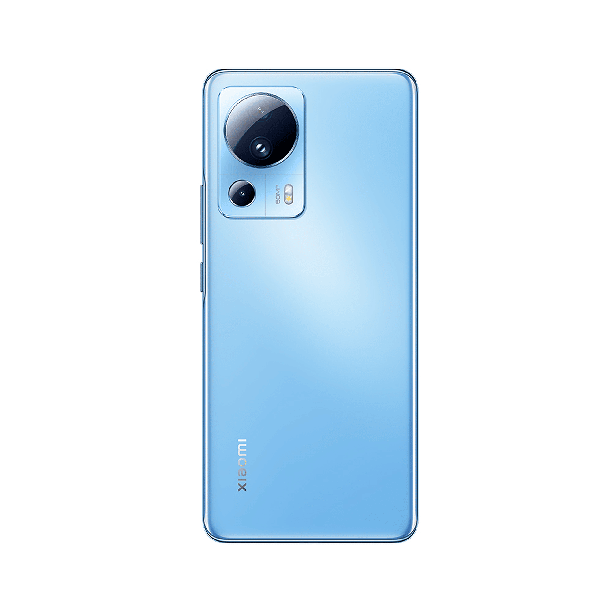 Das Xiaomi 13 Lite in Hellblau Rückseite