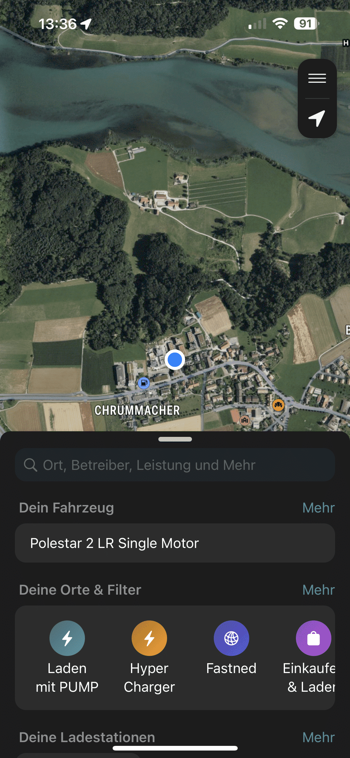 Startbildschirm PUMP