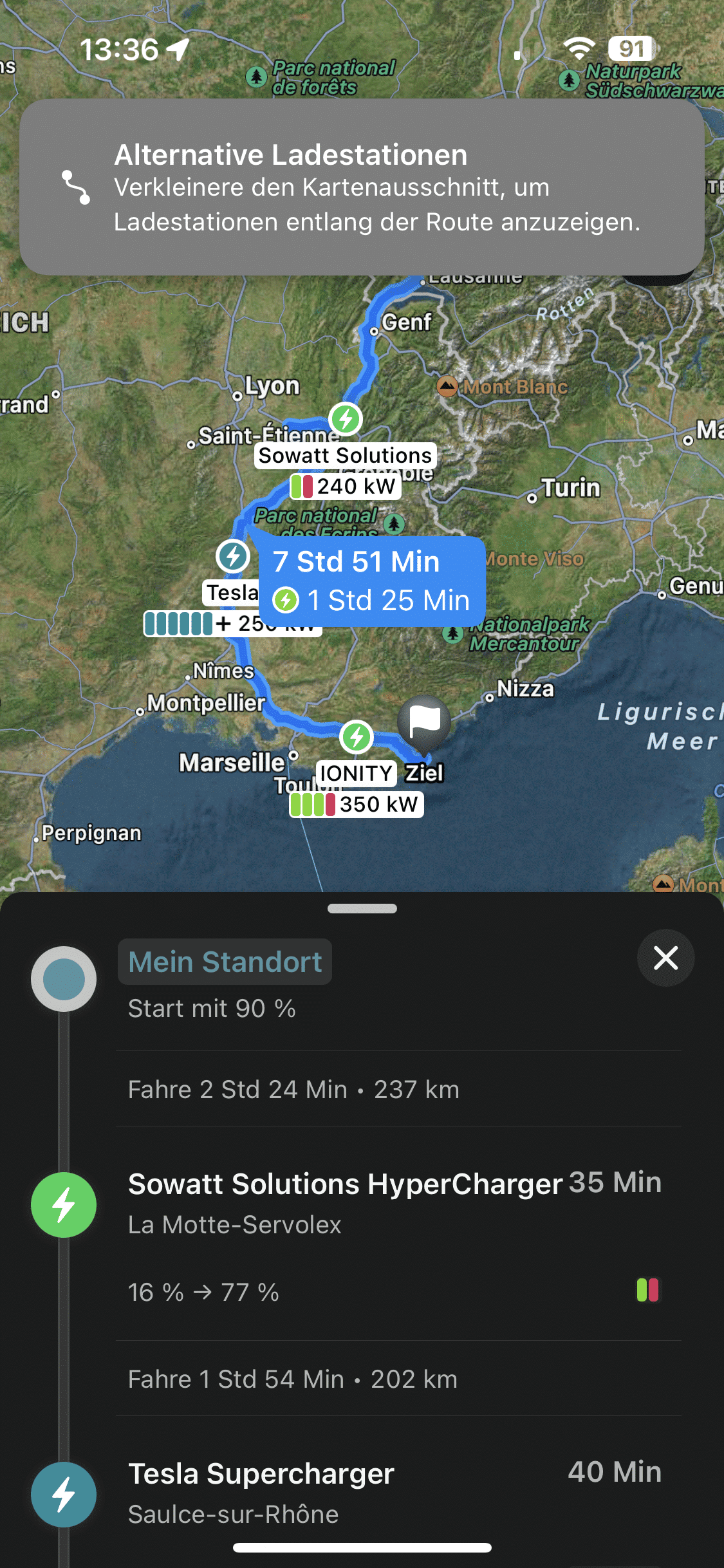 Routenplanung mit PUMP