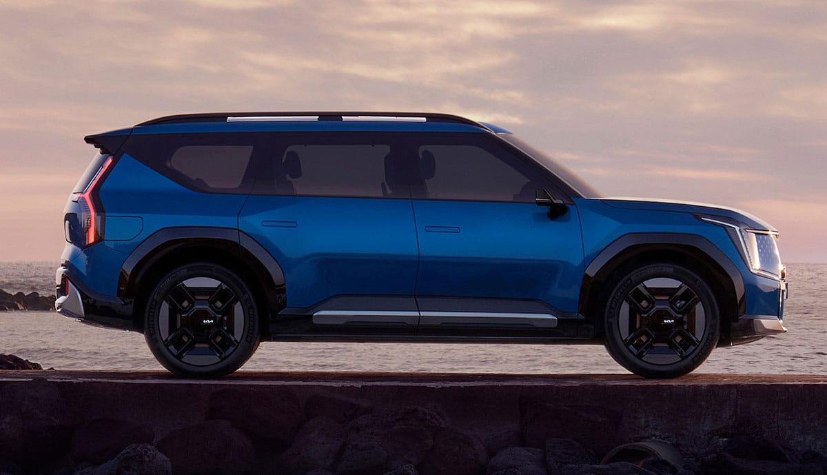 Der Kia EV9 Seitenansicht