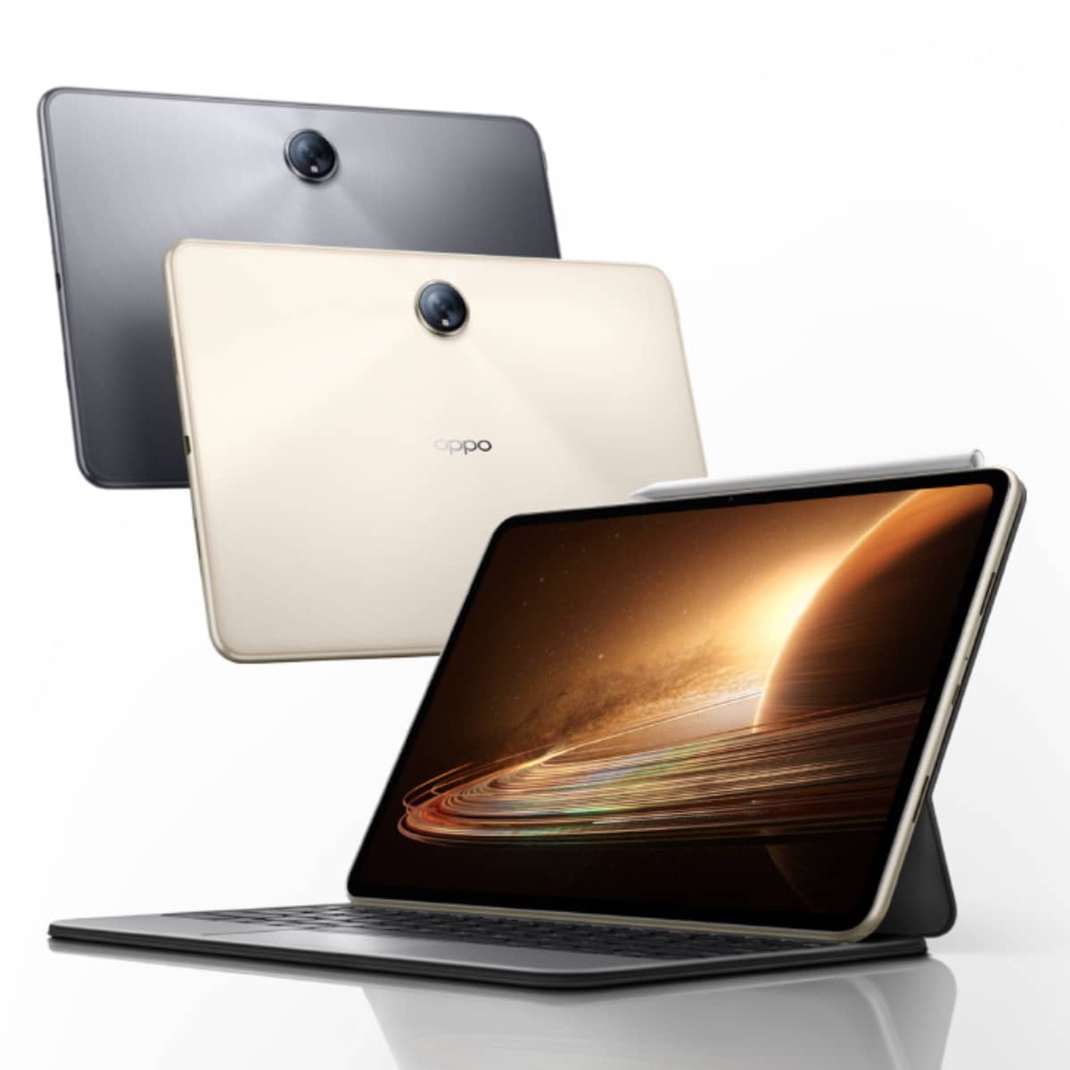 Das Oppo Pad 2 in verschiedenen Farben