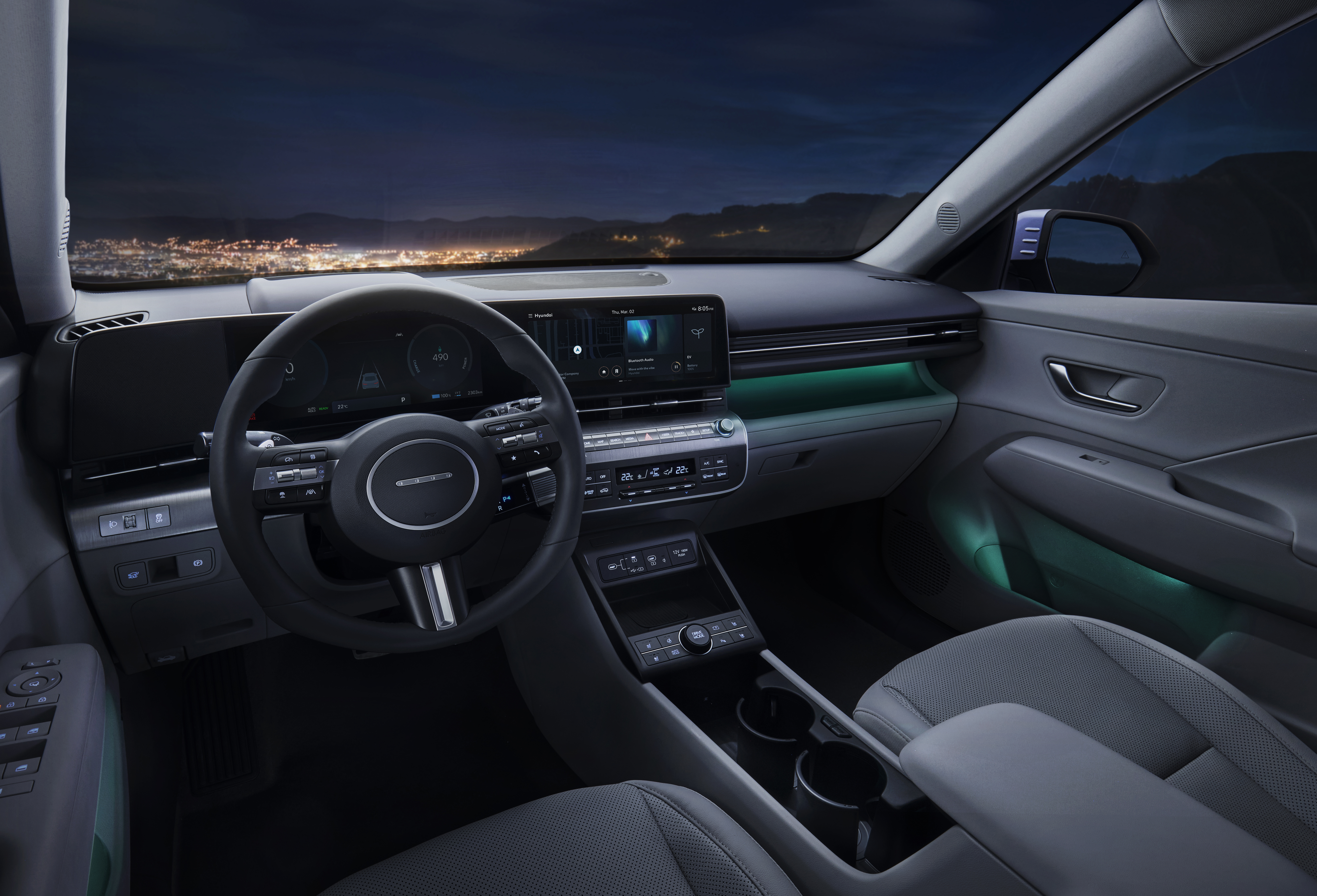 Das Interieur des neuen Hyundai Kona Electric