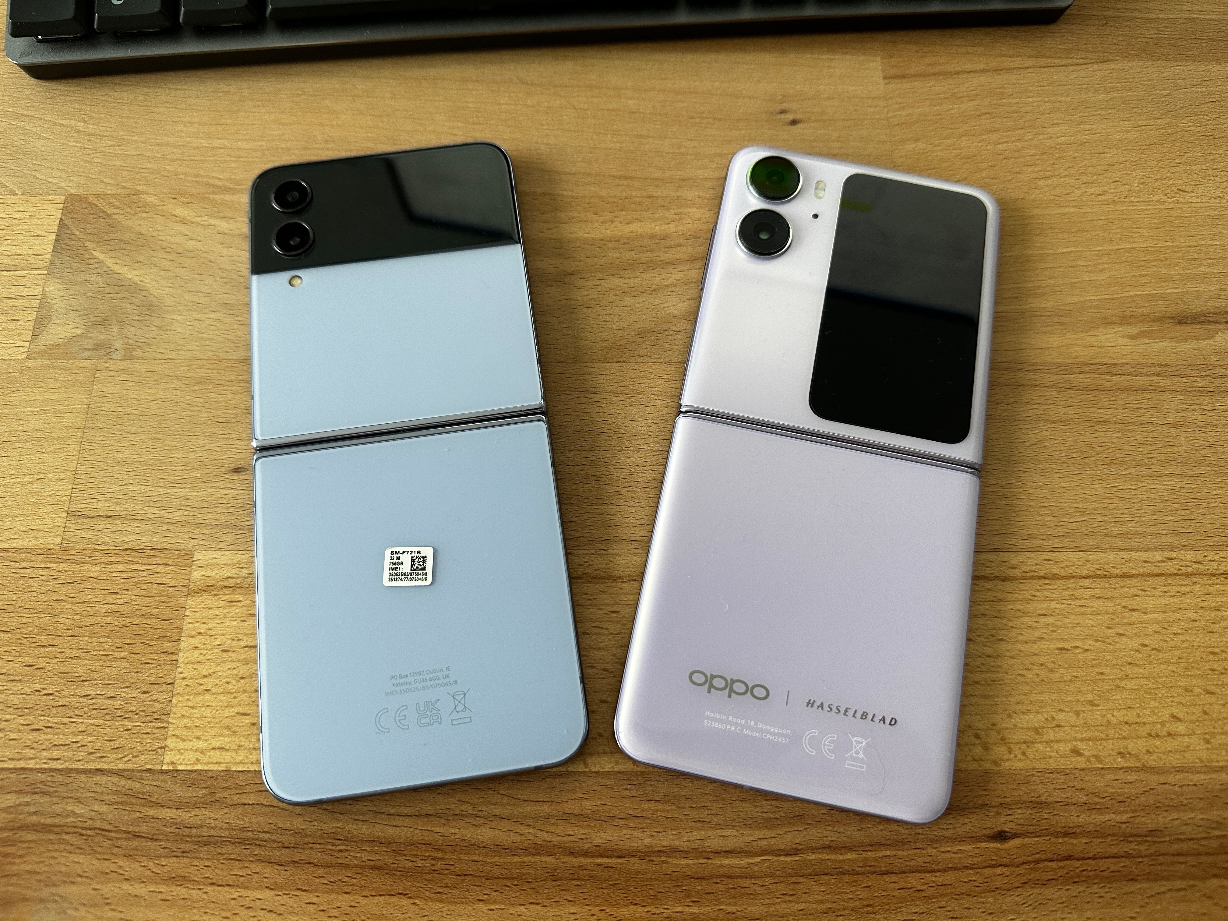 Samsung Galaxy Z Flip4 vs. Oppo Find N2 Flip 2