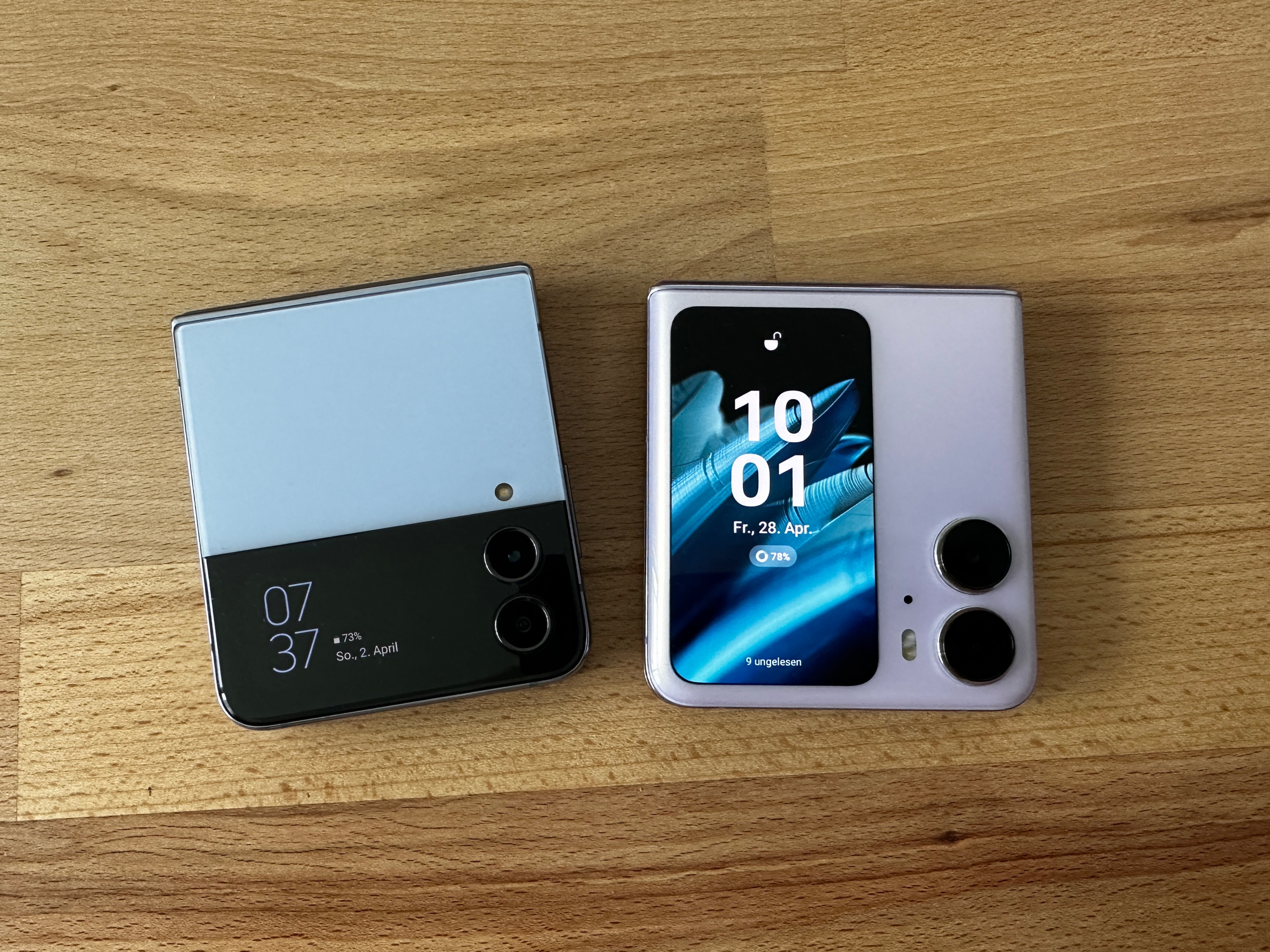 Samsung Galaxy Z Flip4 vs. Oppo Find N2 Flip 7