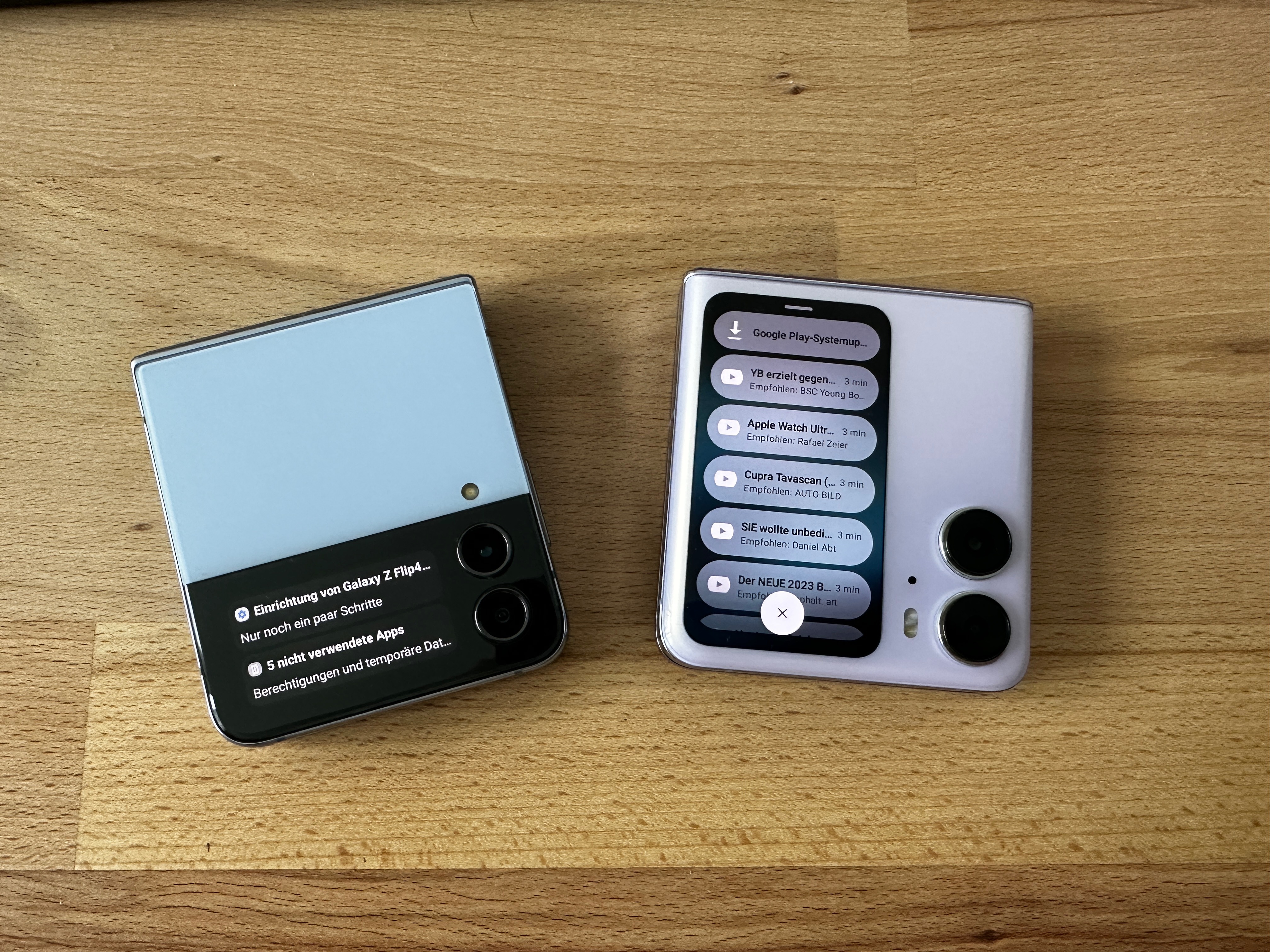 Samsung Galaxy Z Flip4 vs. Oppo Find N2 Flip 5