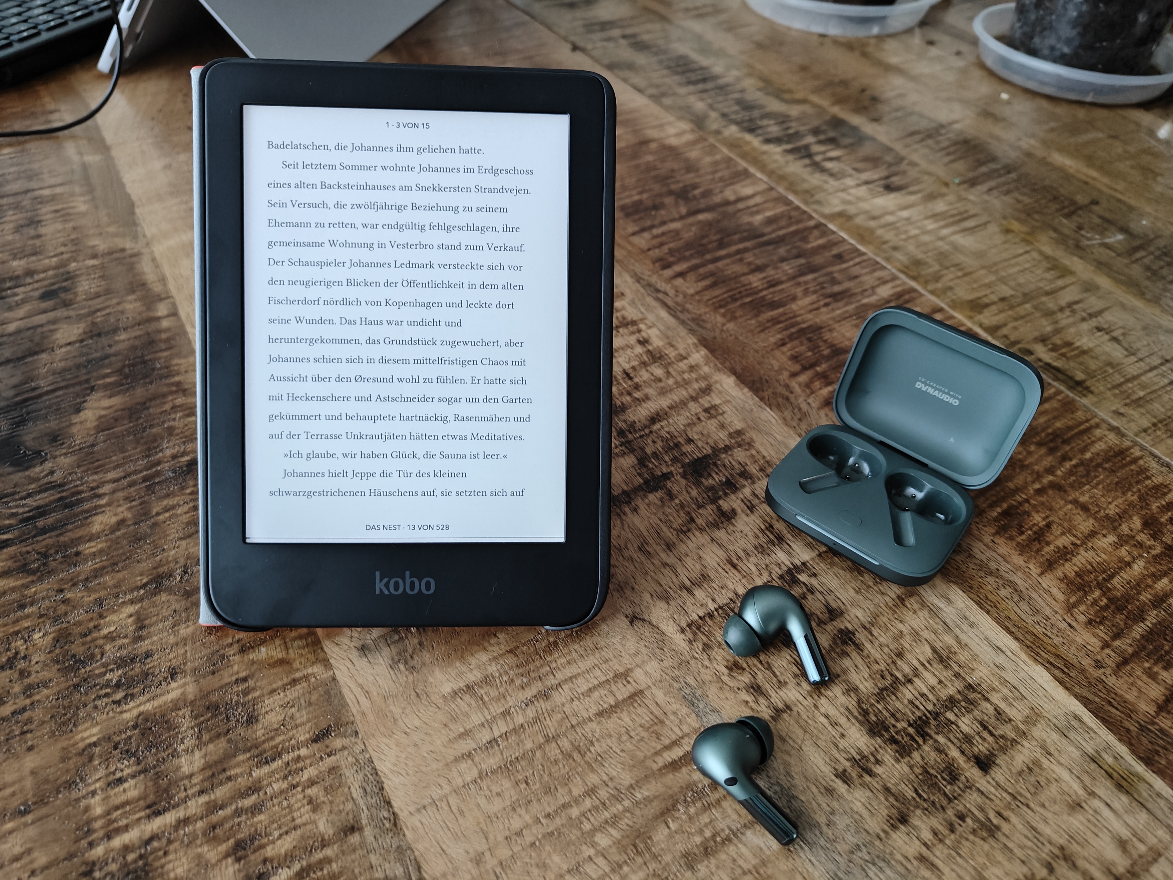 Rakuten Kobo Clara 2E kann auch zum Hörbuch-Hören genutzt werden.