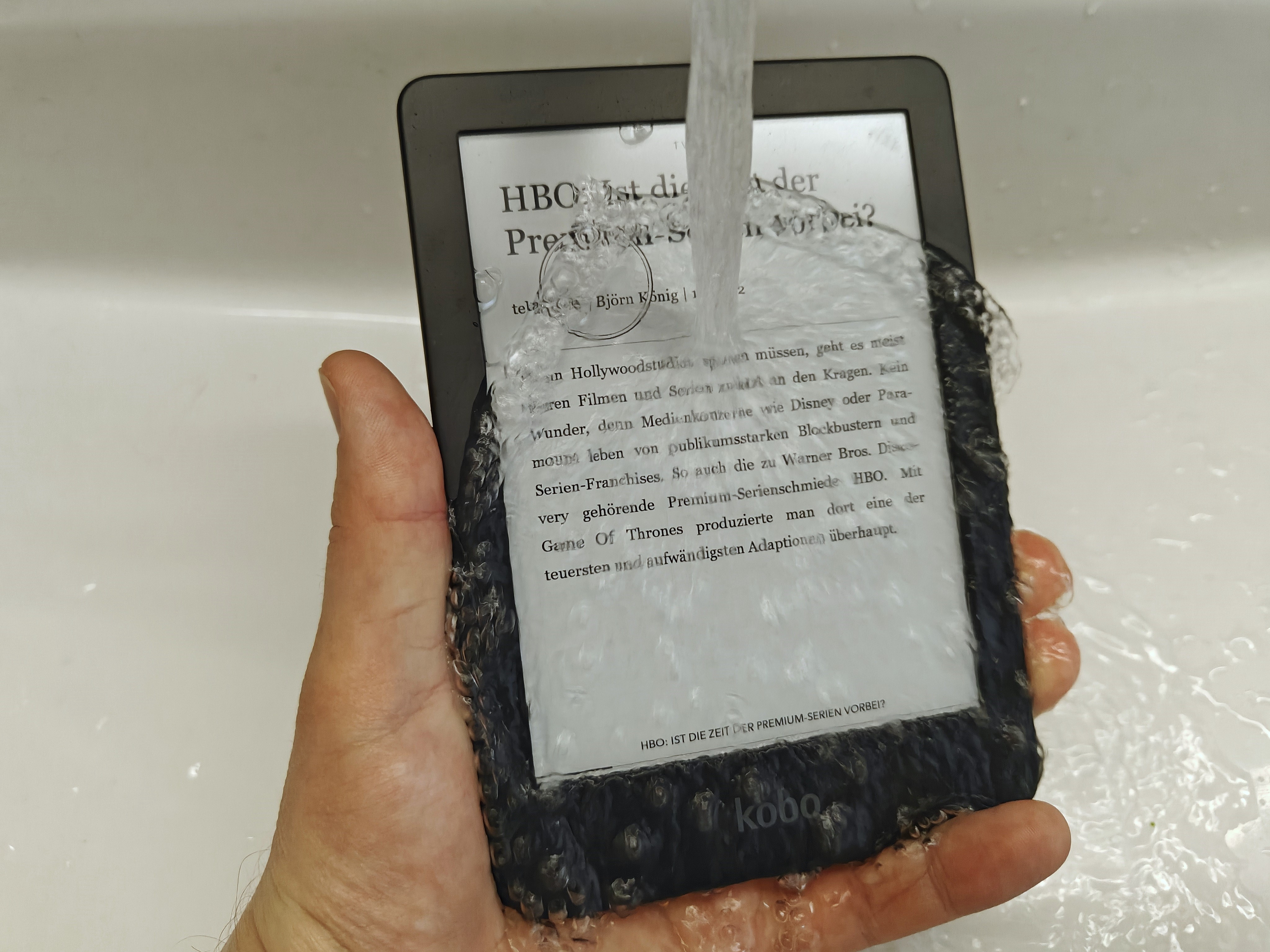 Rakuten Kobo Clara 2E: Wasserfest? Check!