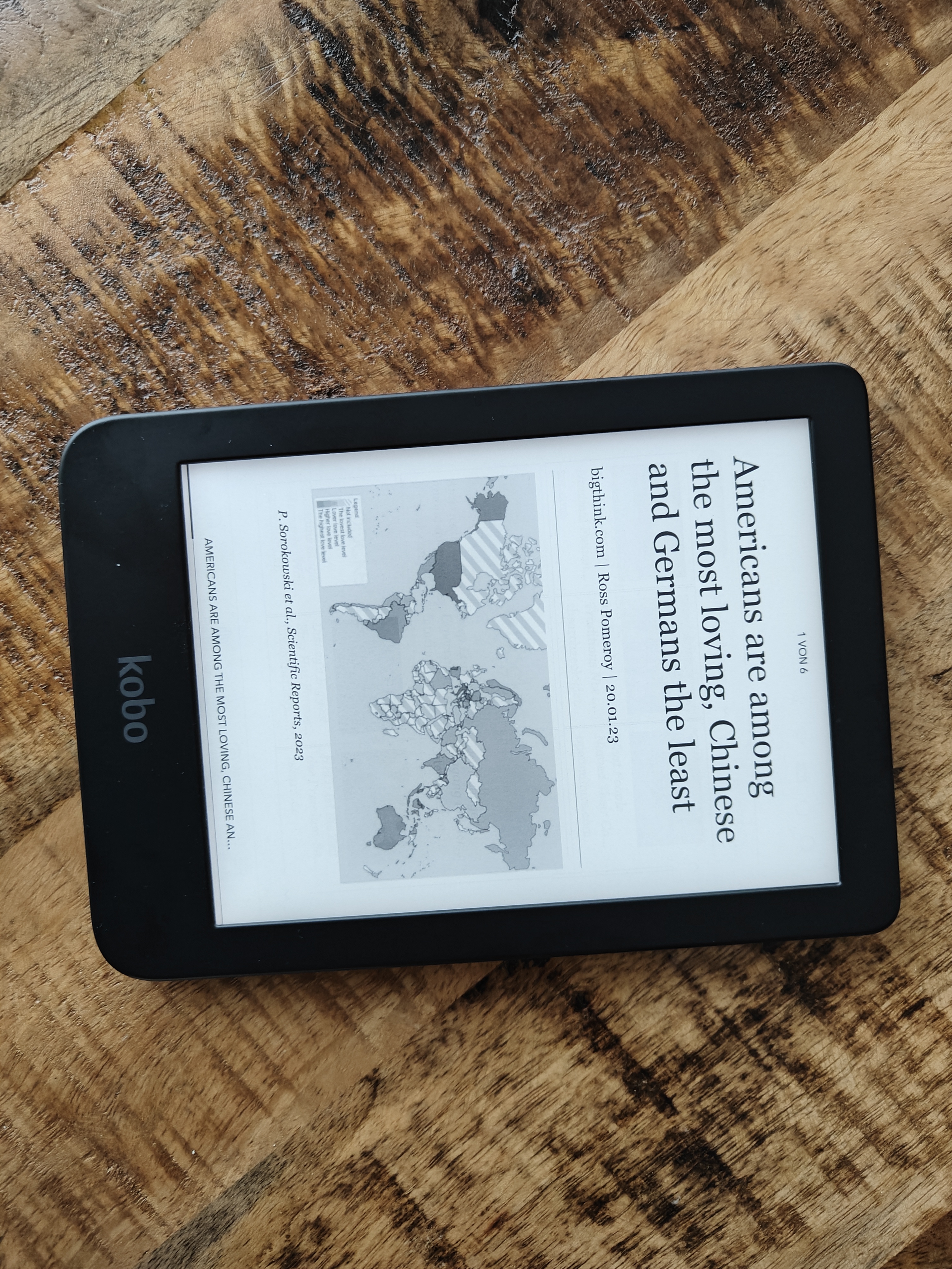 Rakuten Kobo Clara 2E: Artikel kannst du mithilfe von Pocket speichern und später lesen.