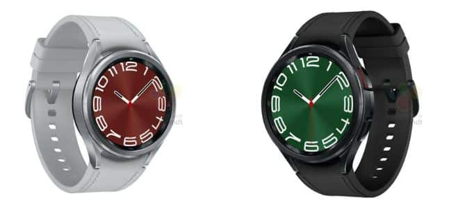 Die Samsung Galaxy Watch 6 classic in Schwarz und Silber