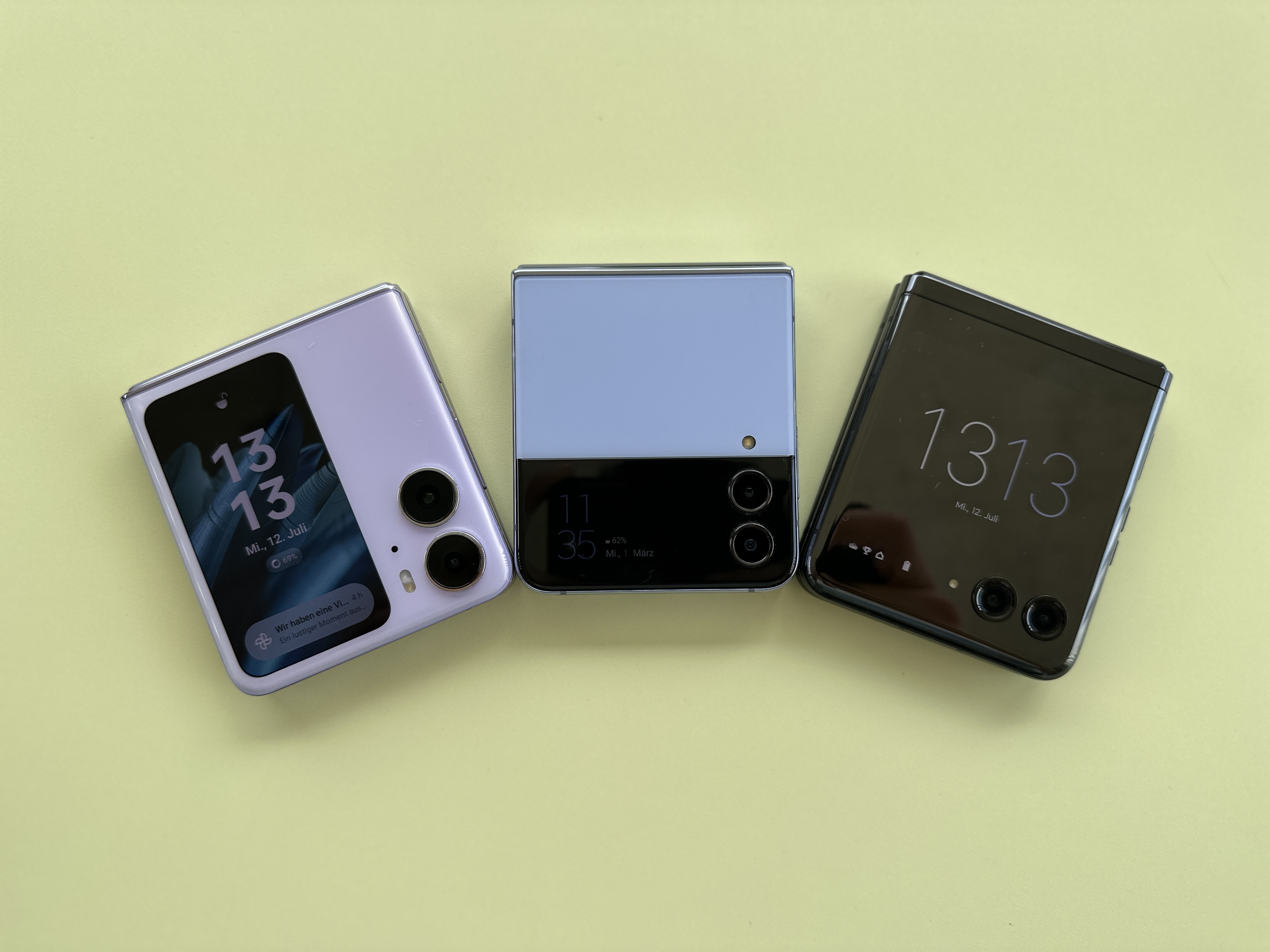 Oppo Find N2 Flip vs. Samsung  Galaxy Z Flip 4 vs. Motorola Razr 40 Ultra