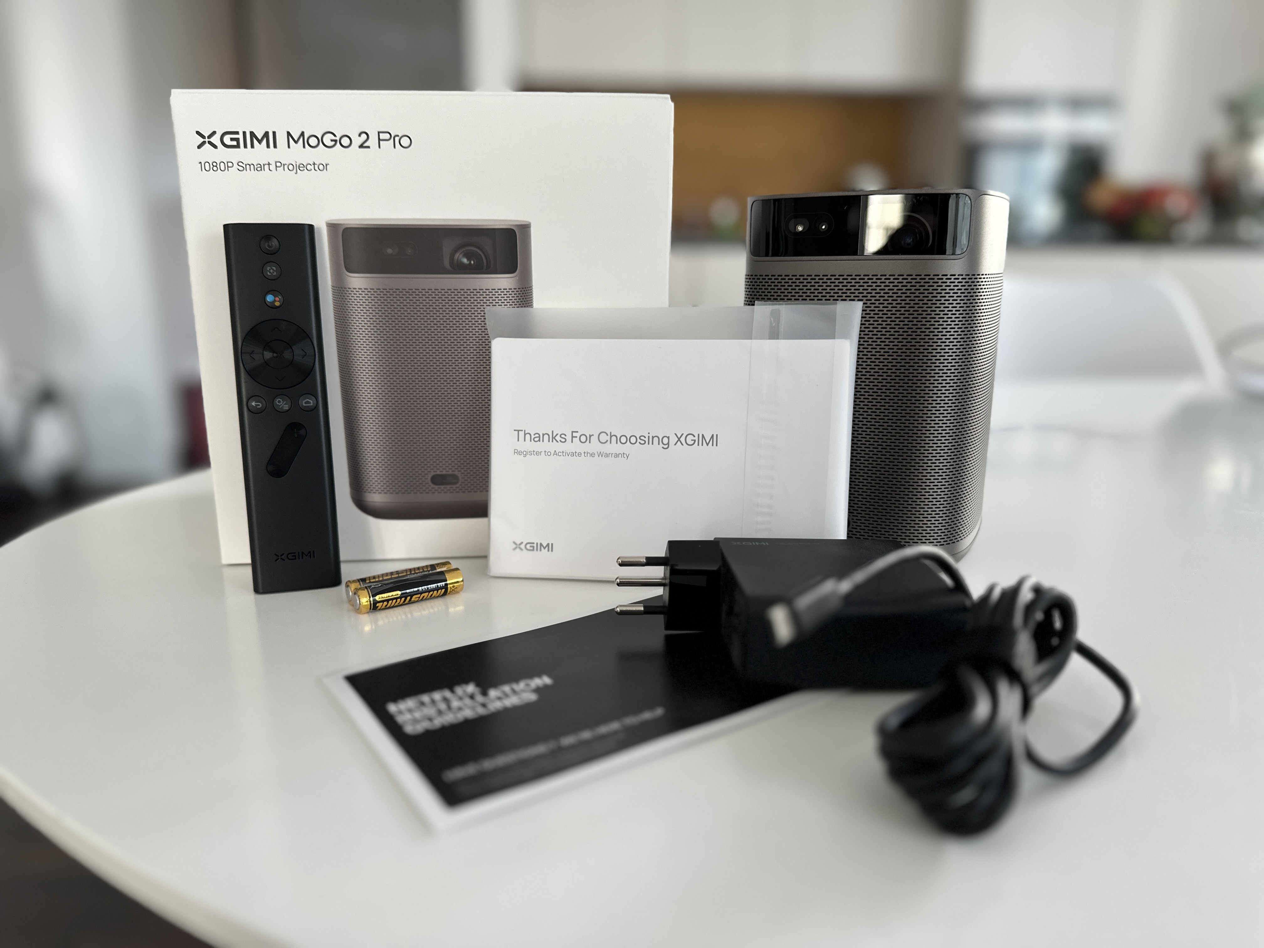 Der Lieferumfang des XGIMI MoGo 2 Pro