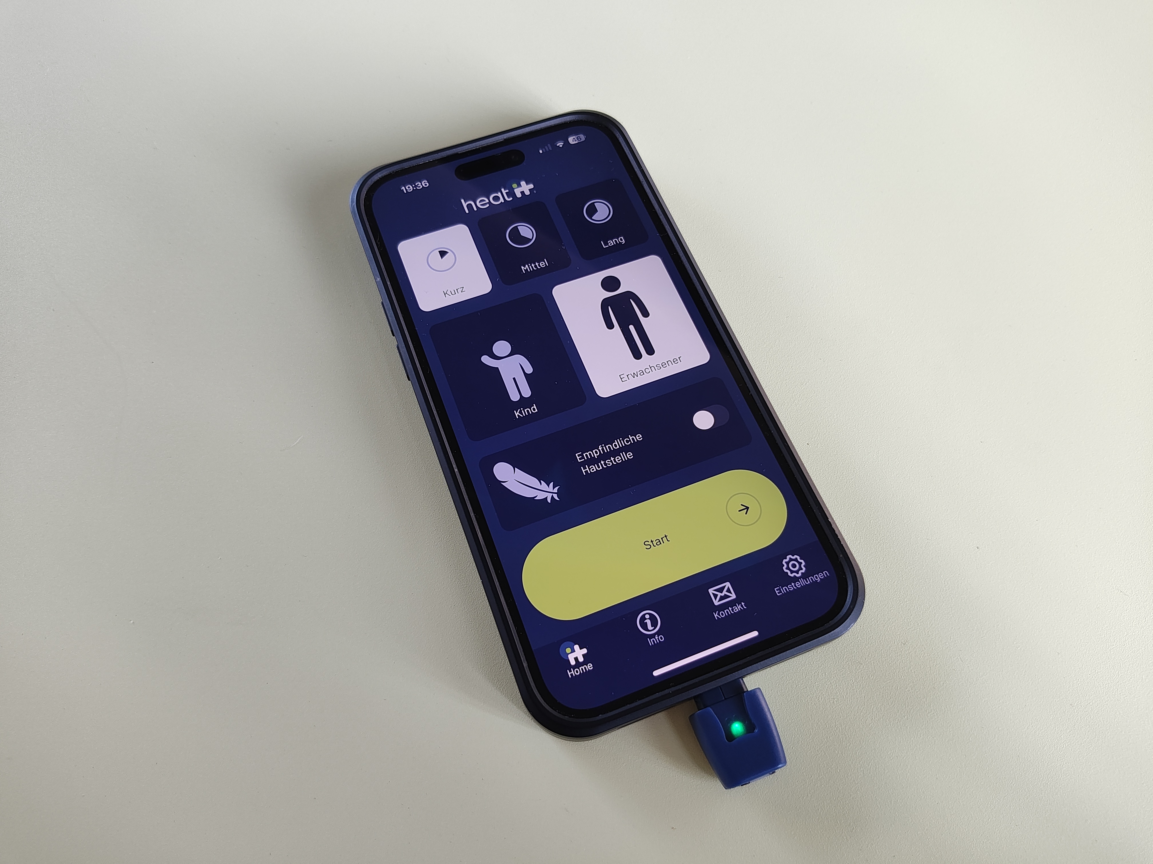 Die App begleitet durch die ganze Behandlung und ist einfach aufgebaut