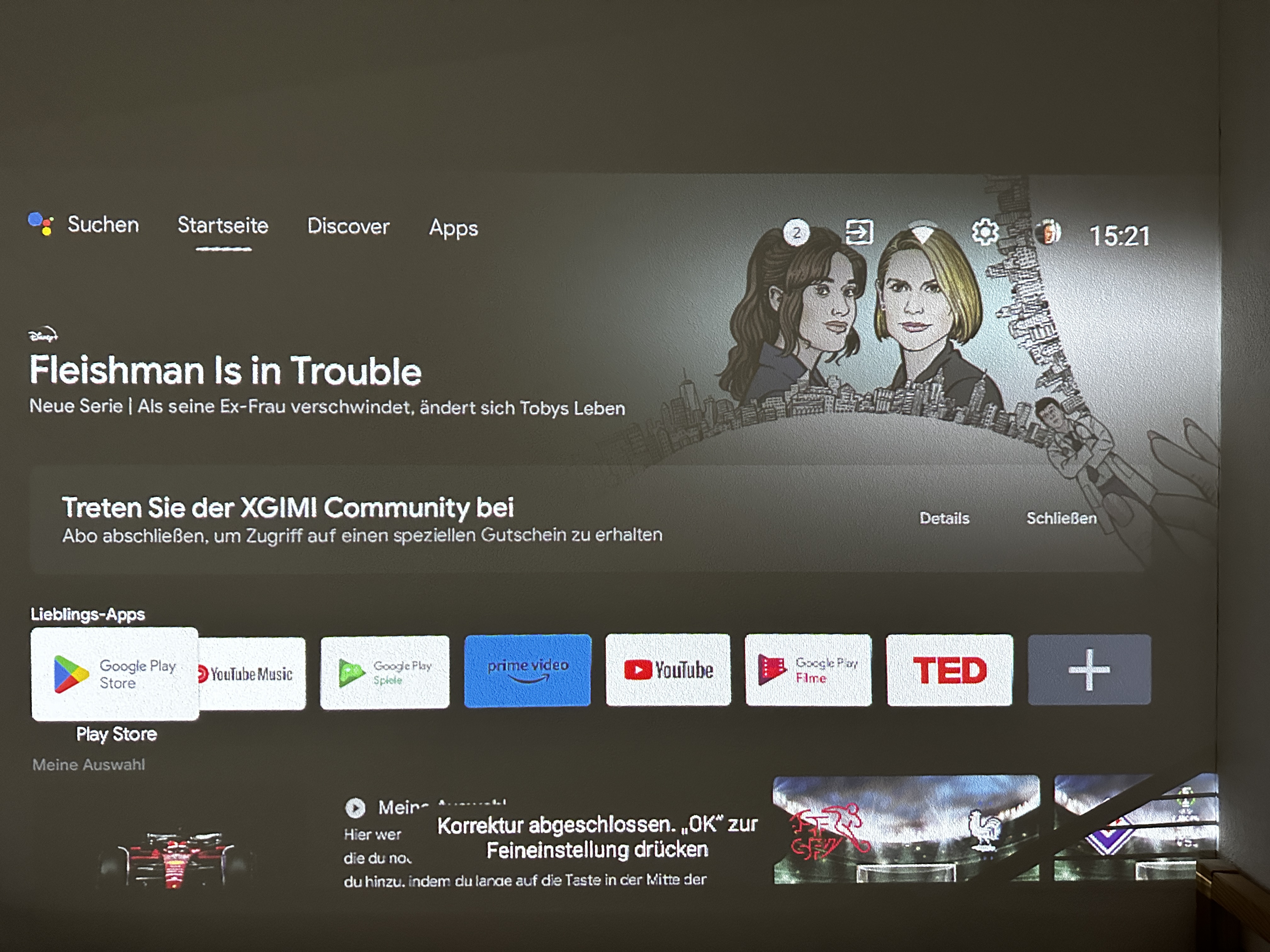 Auf dem XGIMI MoGo 2 Pro läuft Android TV