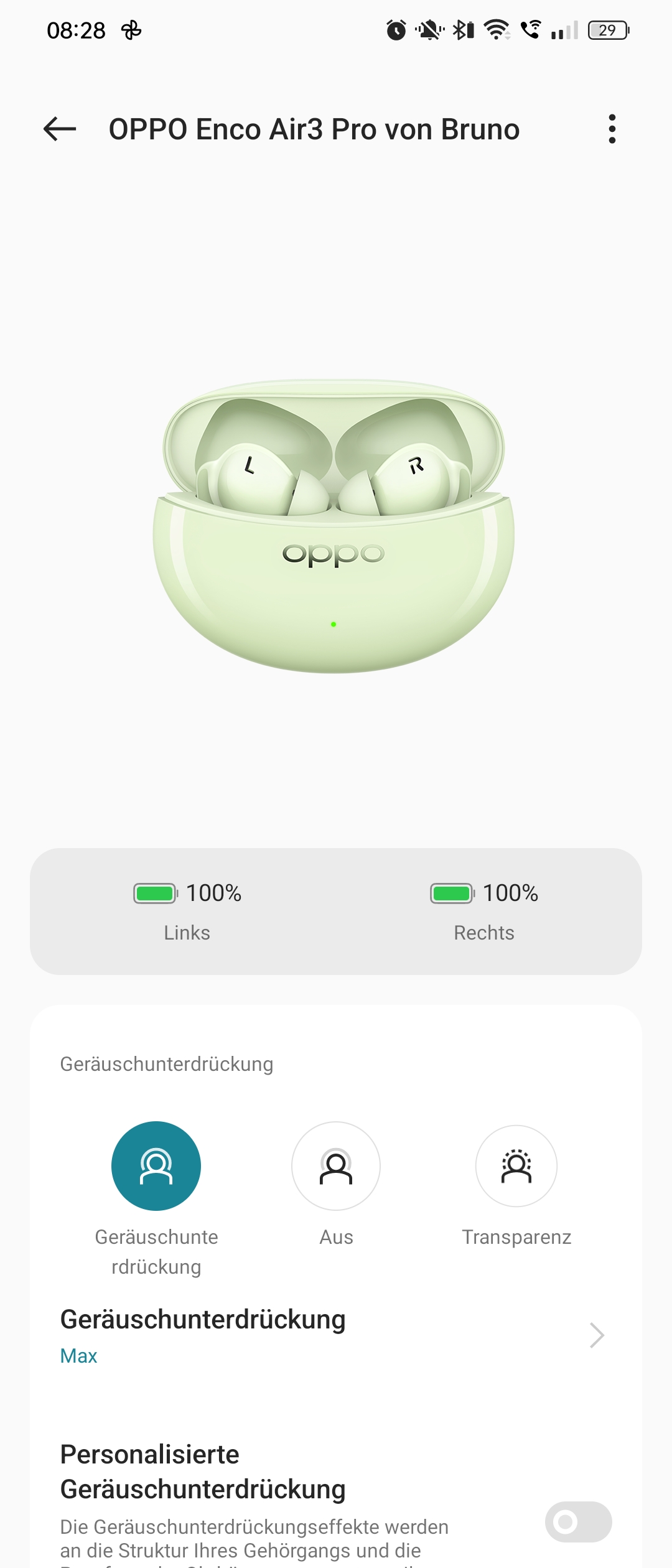 Die Hey Melody App bietet zahlreiche Einstellungen