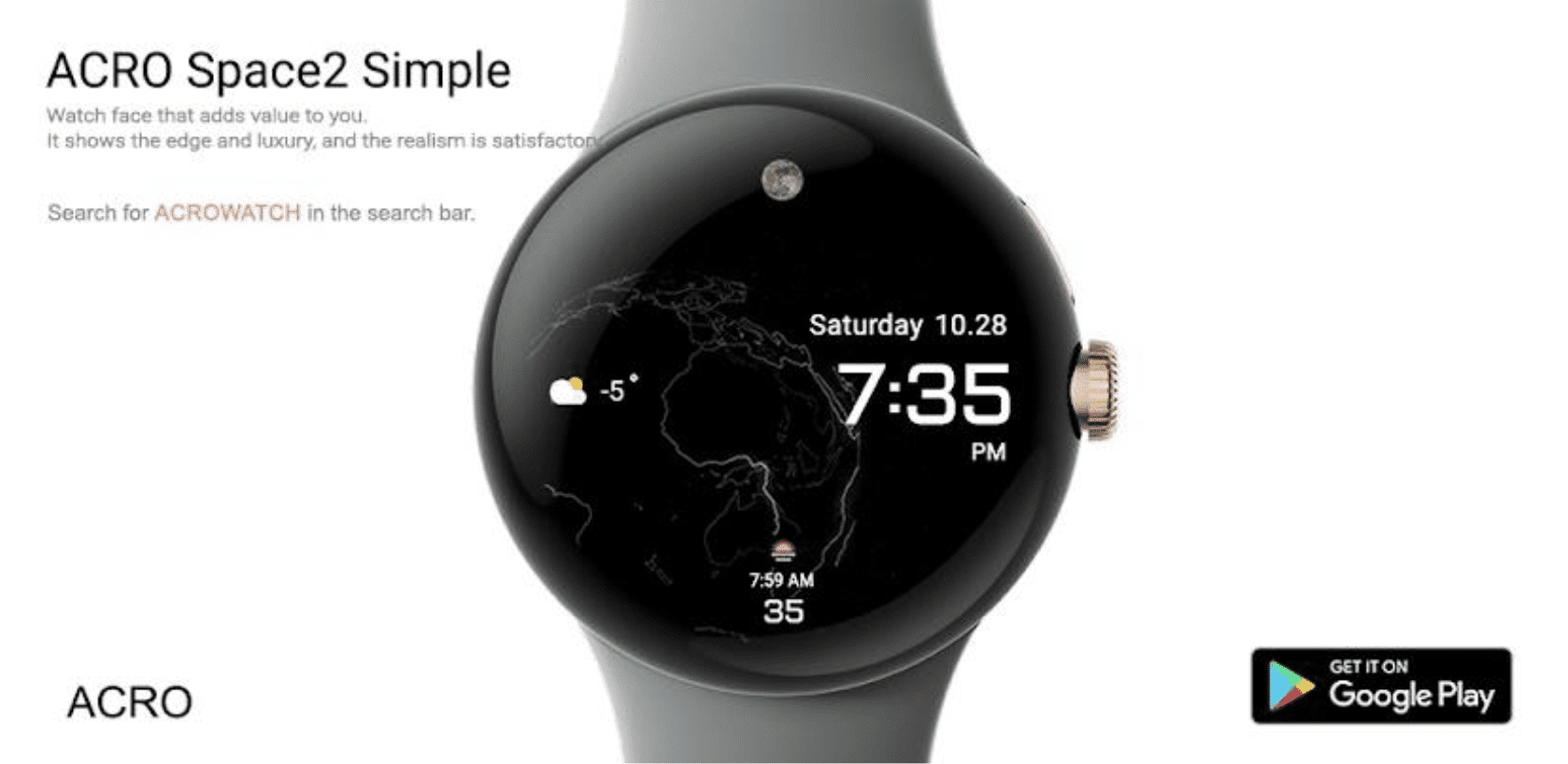 ACRO Space2 Simple Watchface