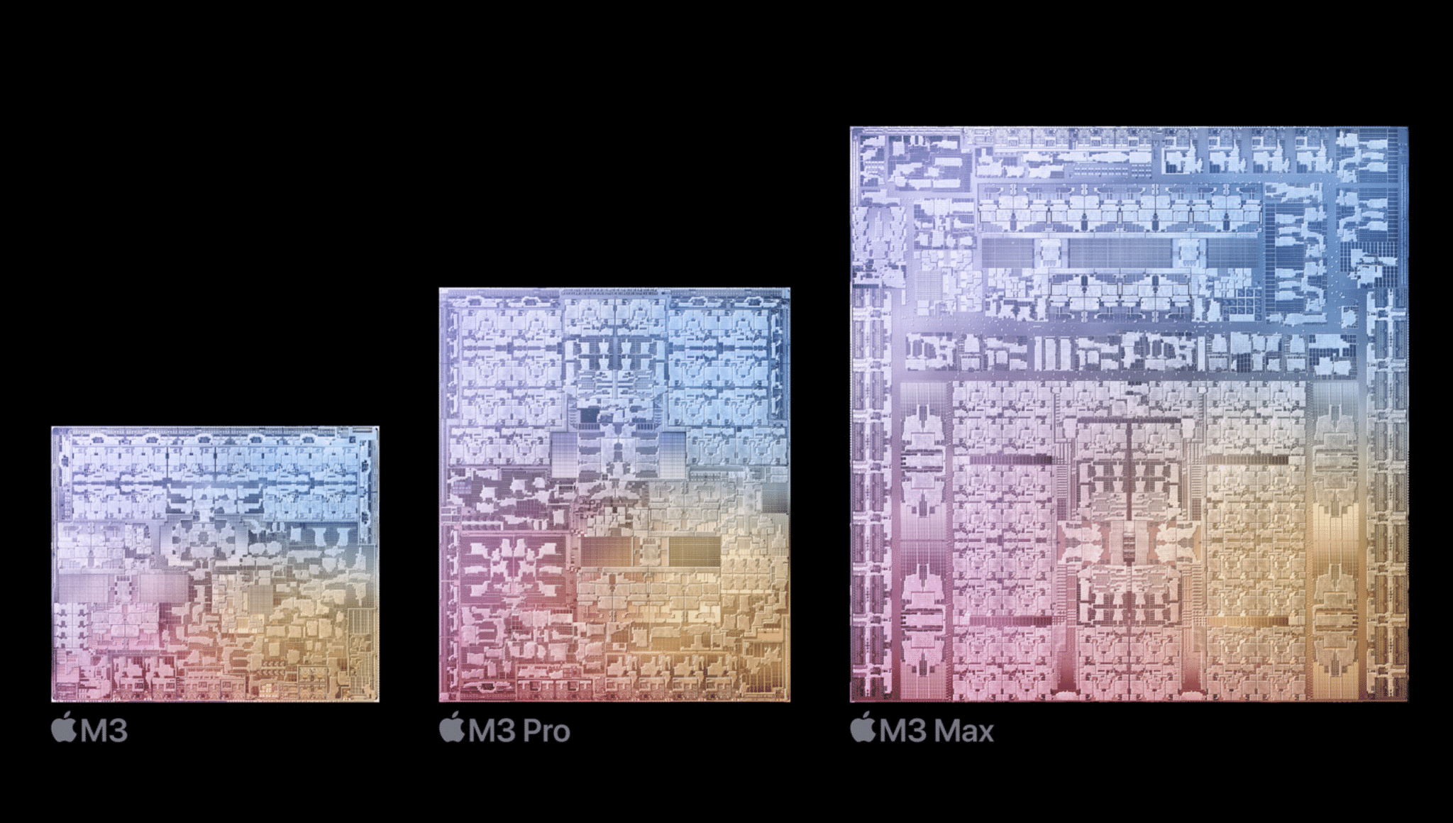 Apple M3 Chip im Vergleich.
