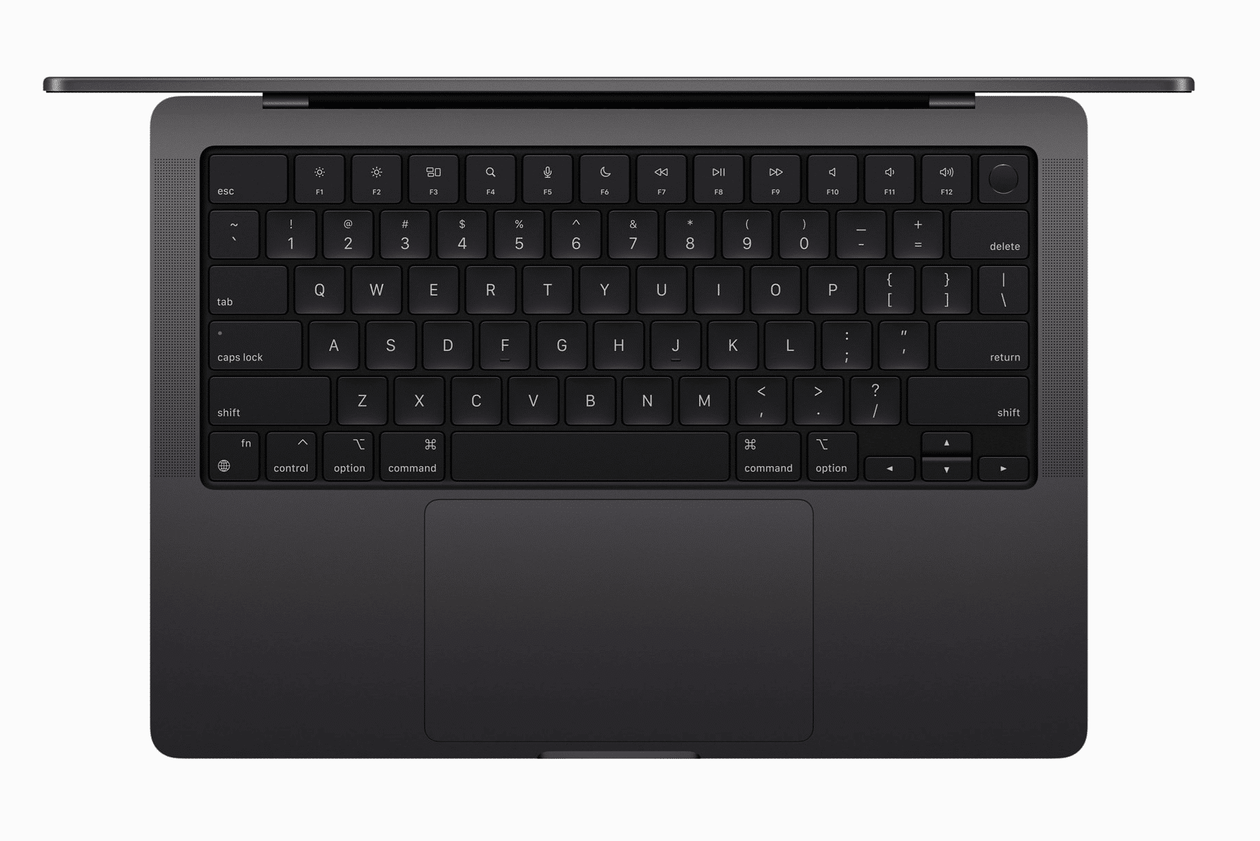 Das neue MacBook Pro in Schwarz.