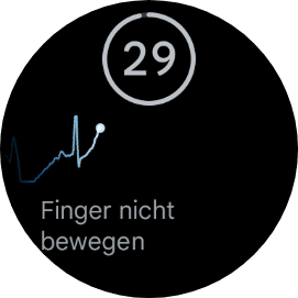 So sieht es aus, wenn ein EKG auf der Pixel Watch 2 erstellt wird 