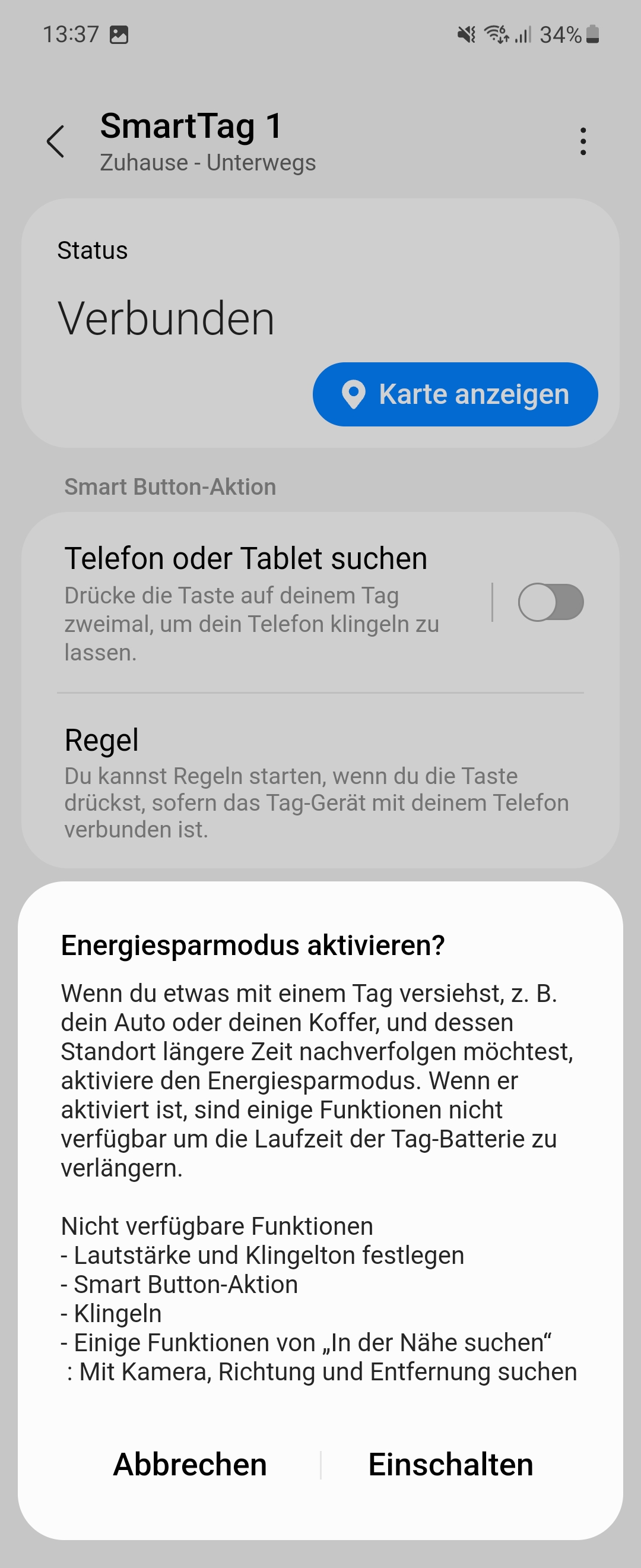 Im Energiesparmodus stehen etliche Funktionen nicht zur Verfügung. Dafür gibt es 200 Tage mehr Laufzei