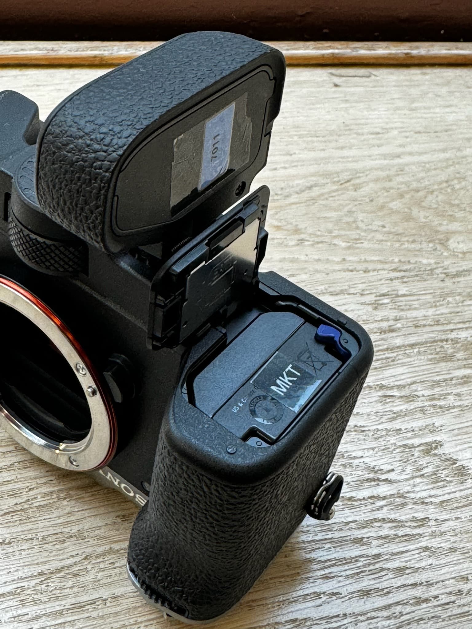 Sony a7C R im Test: Akku.