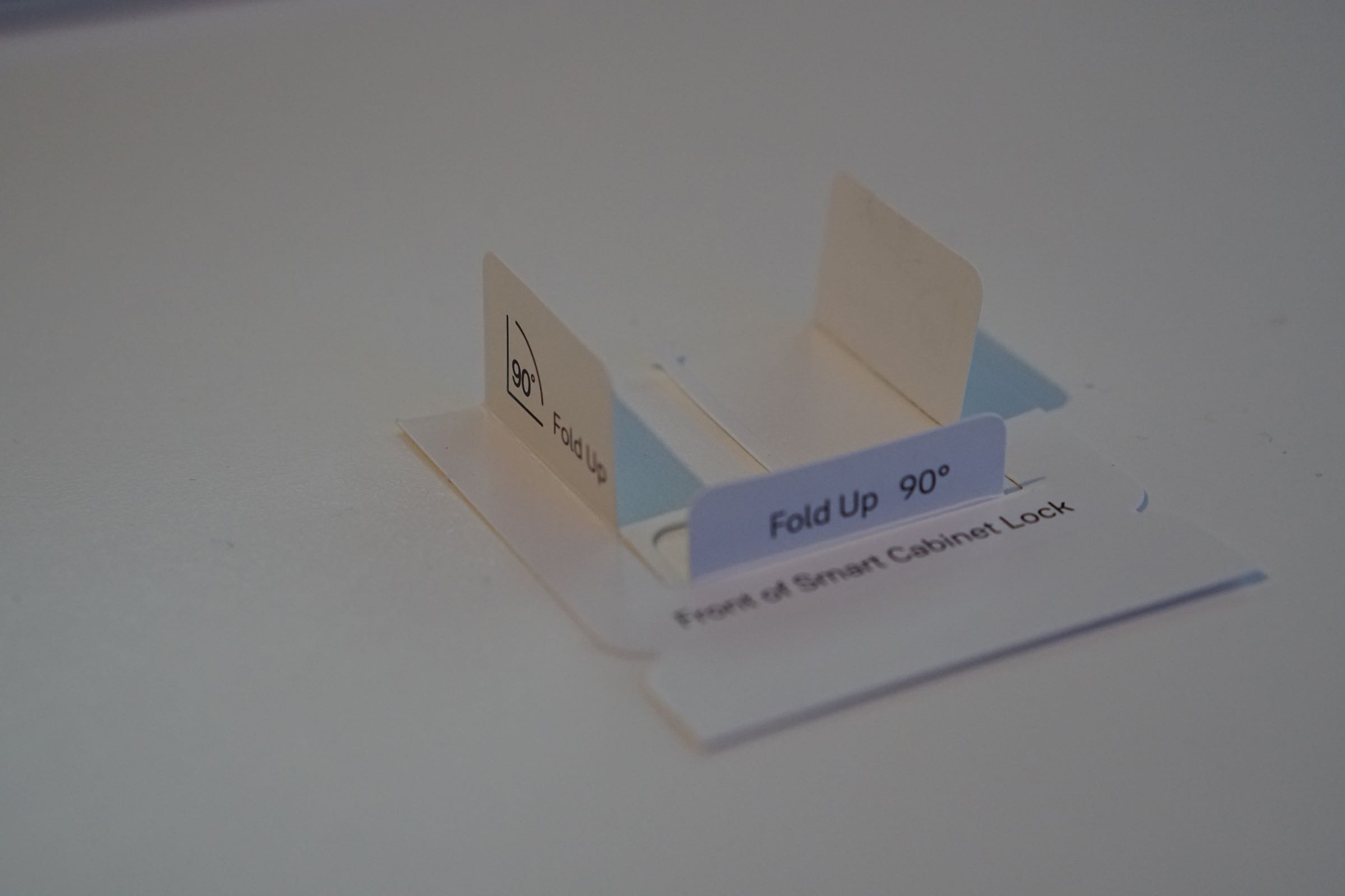 Die praktische Vorlage aufgefaltet.