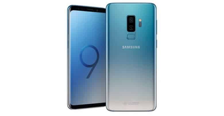 Das Samsung Galaxy S9 in Iceblue