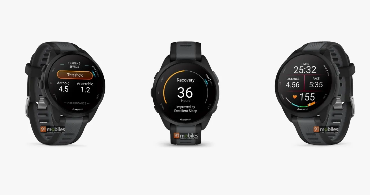 Garmin Forerunner 165 in Schwarz