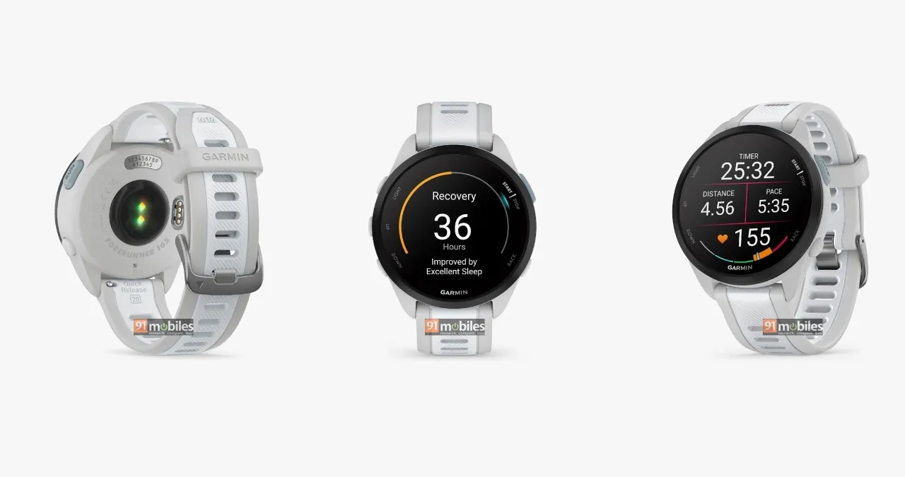 Garmin Forerunner 165 in Weiss 