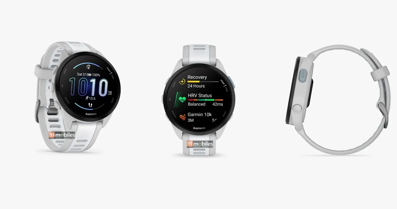 Garmin Forerunner 165 in Weiss