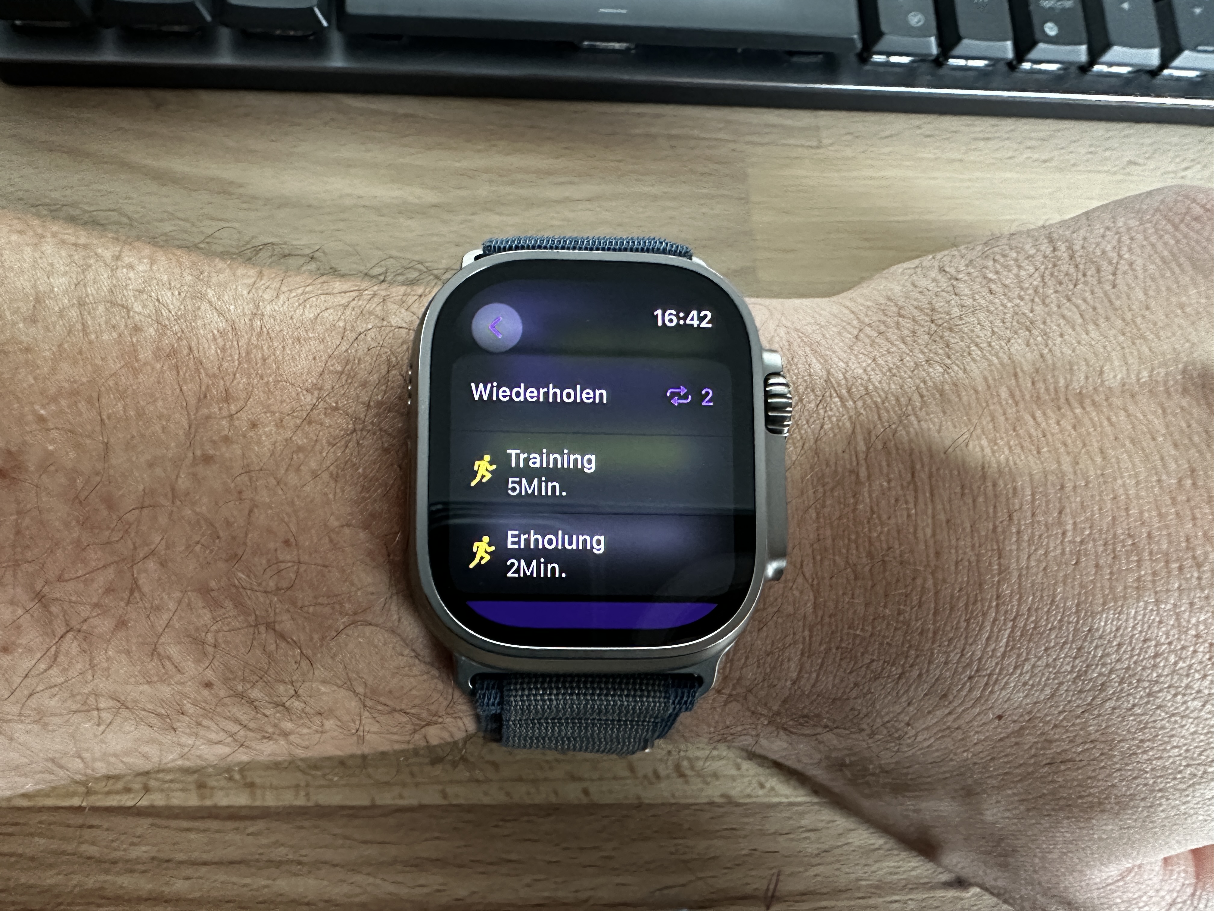 Apple Watch Intervalltraining 8