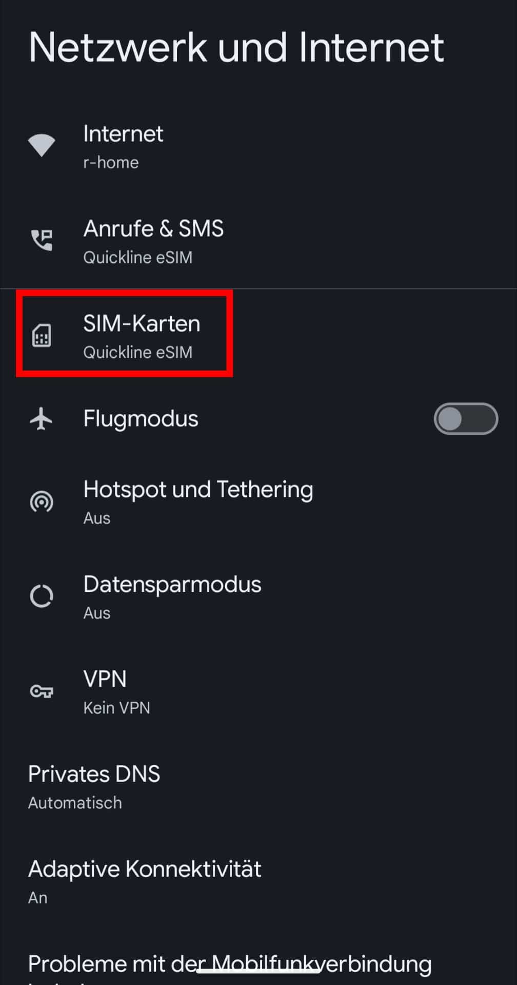 eSIM auf Android einrichten 2