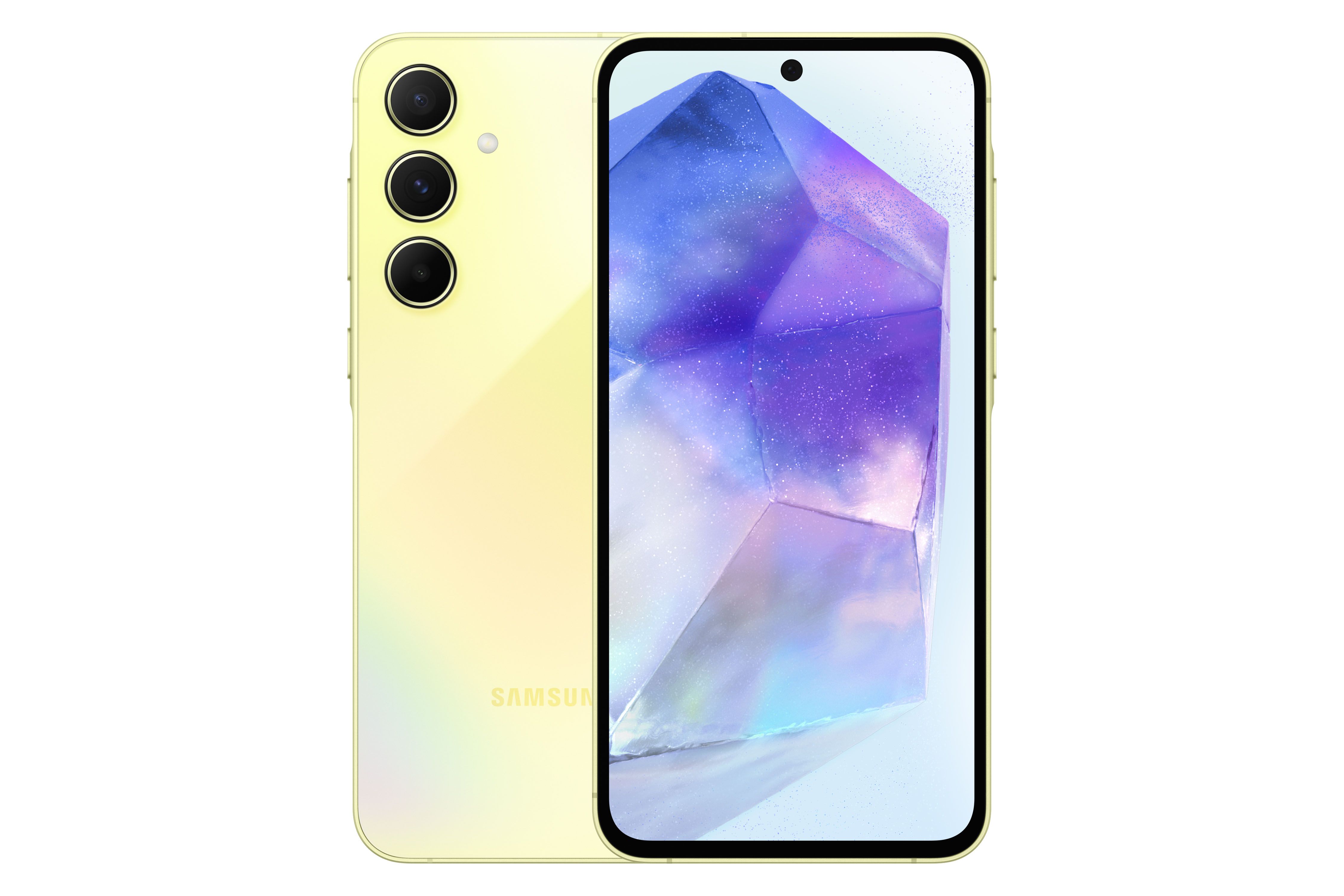 Samsung Galaxy A55 in Awesome Lemon 