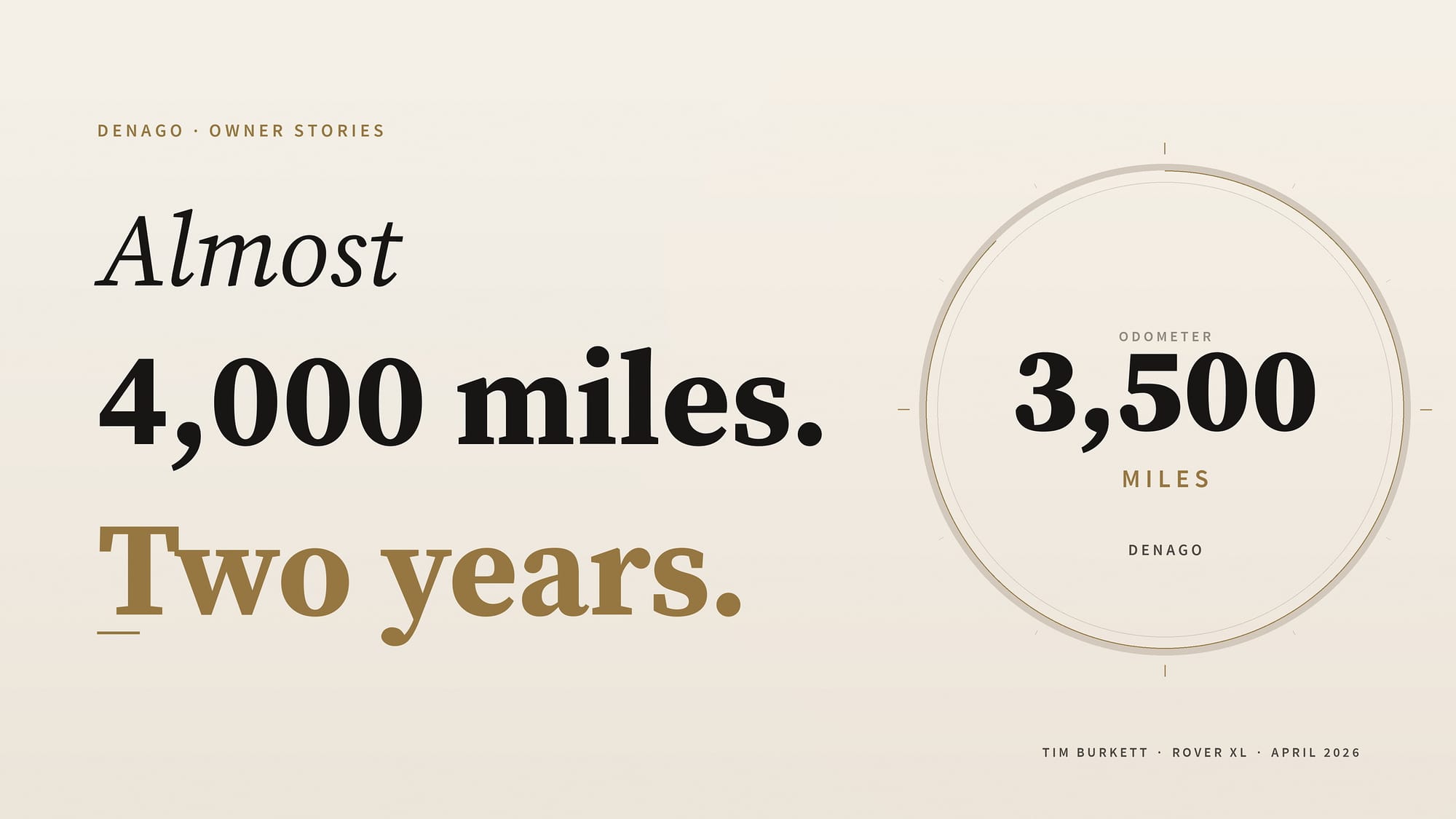 Almost 4,000 Miles in Two Years — A Rover XL Story