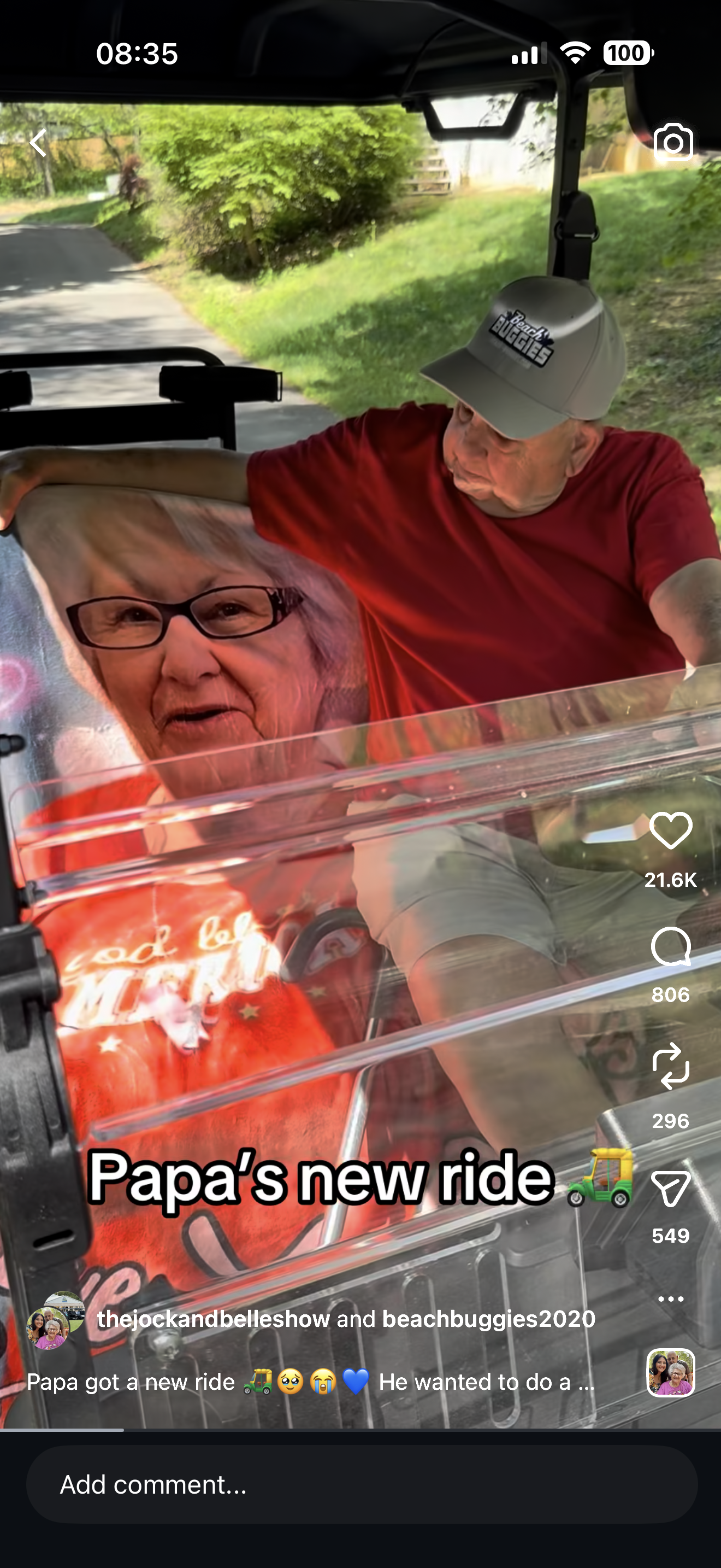 Jock speaking to Belle on their last ride together