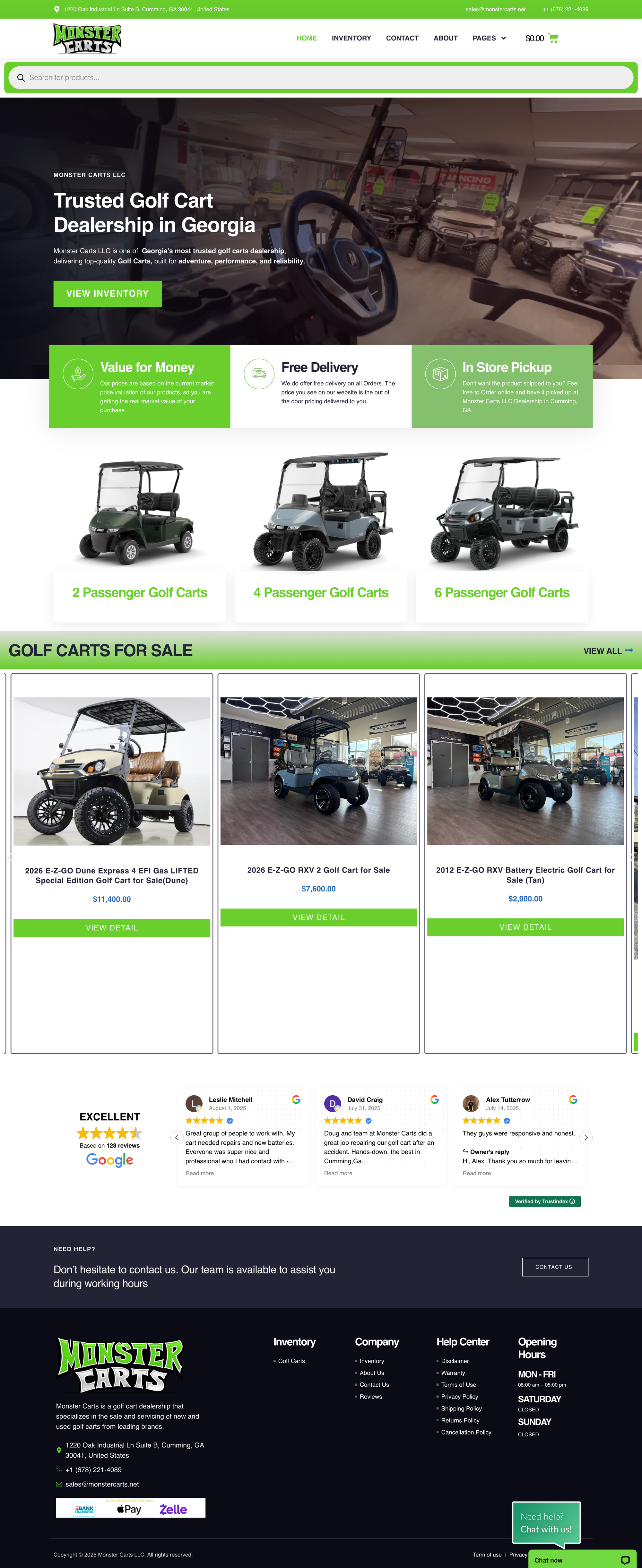 monstercarts.net — “Georgia” (green)