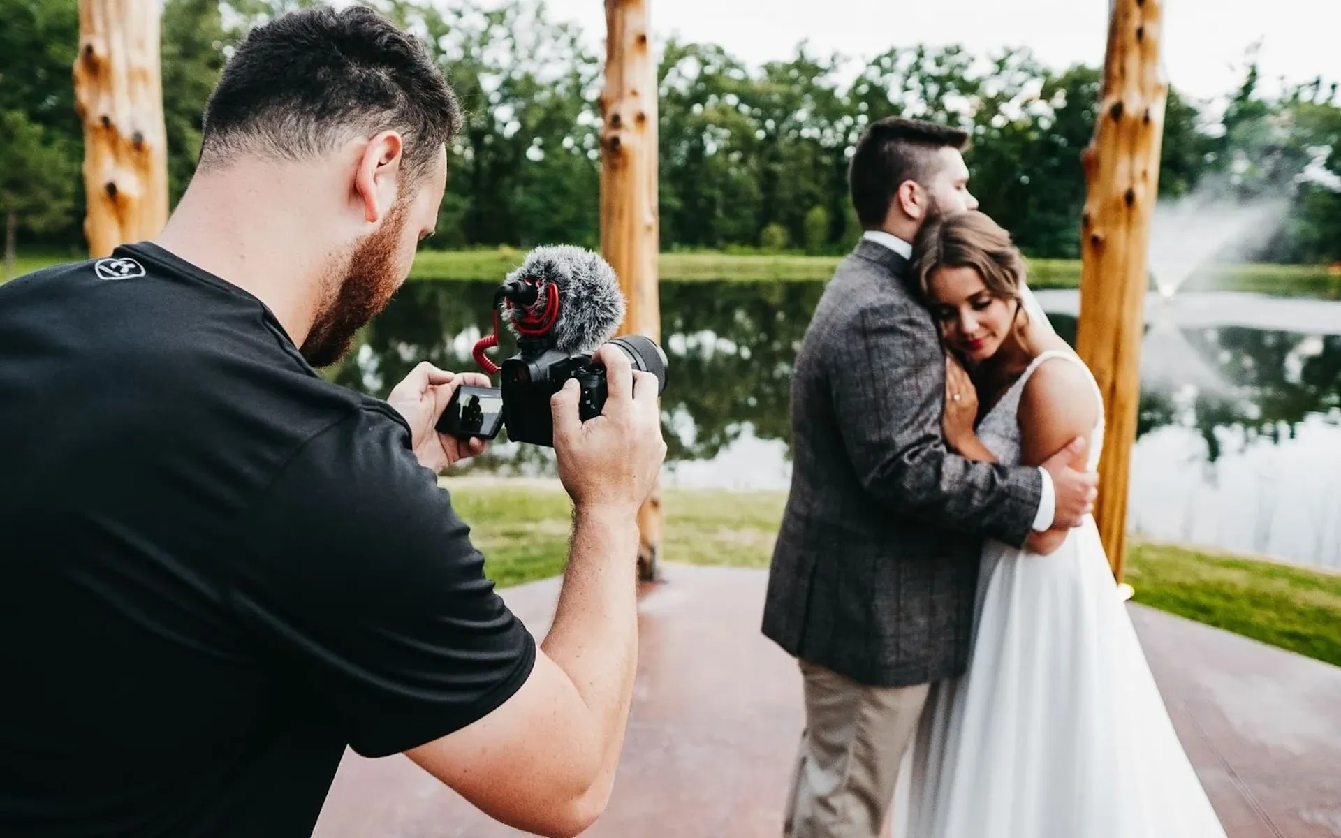 Shooting a wedding