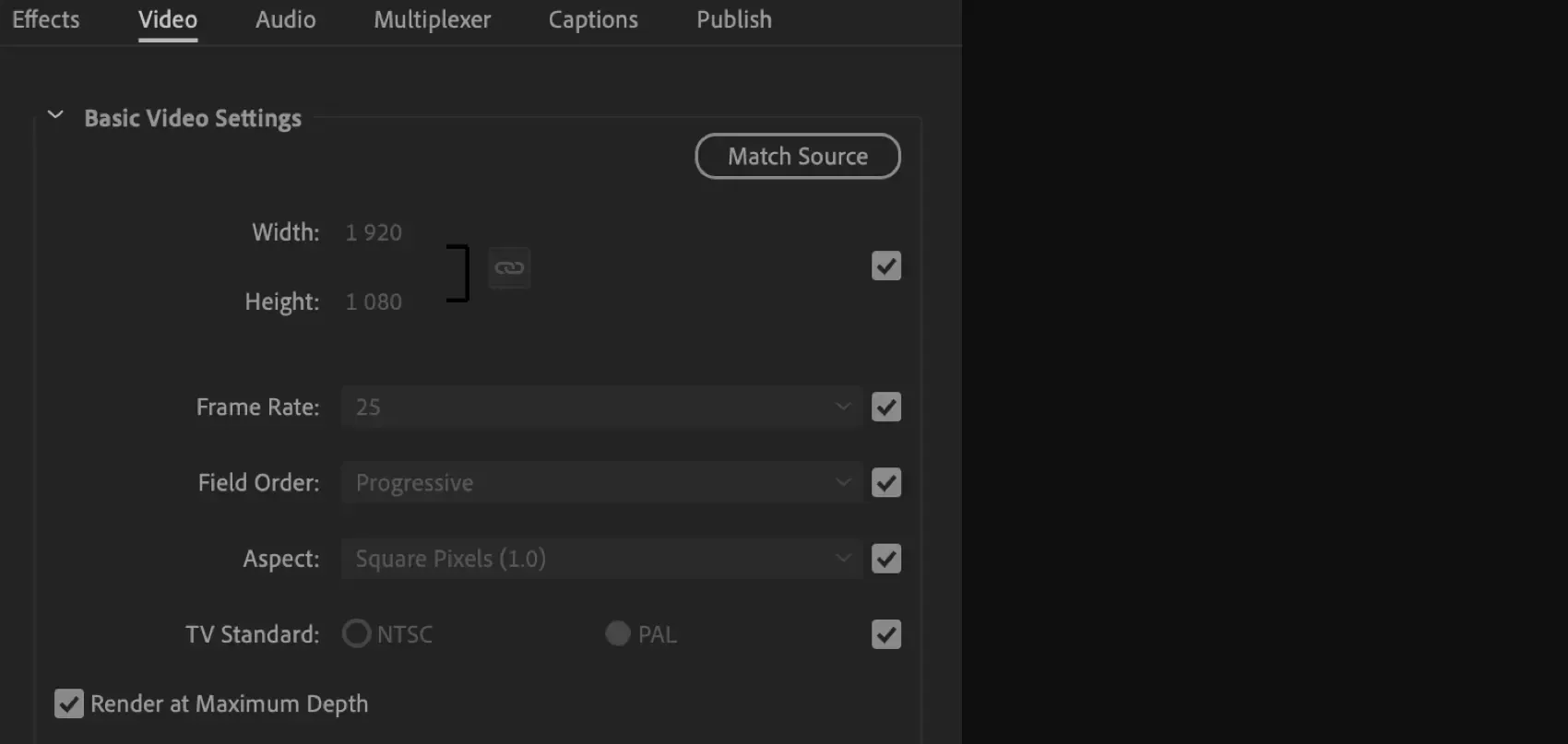 Adjust video settings