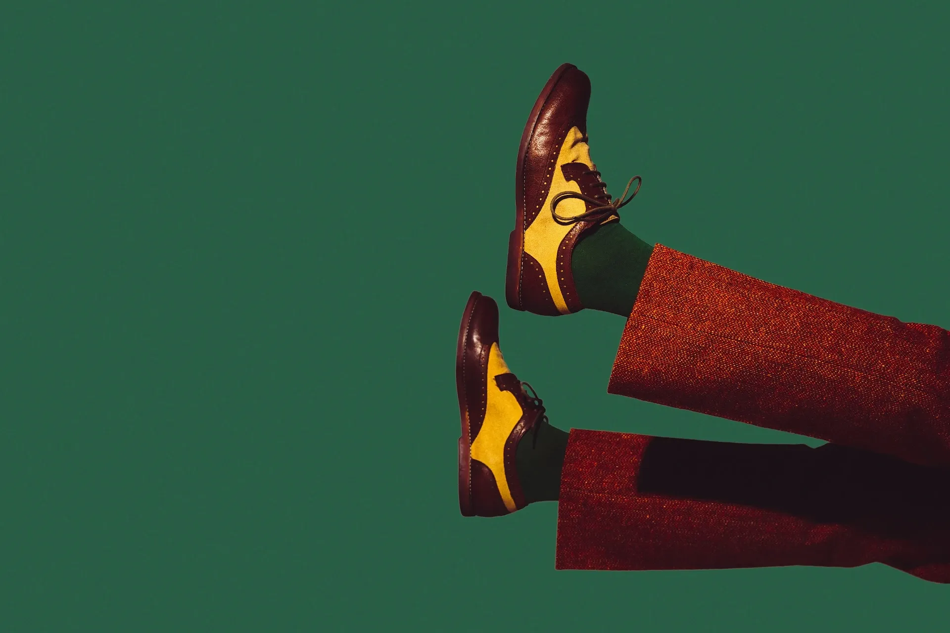 Legs sticking out to the side