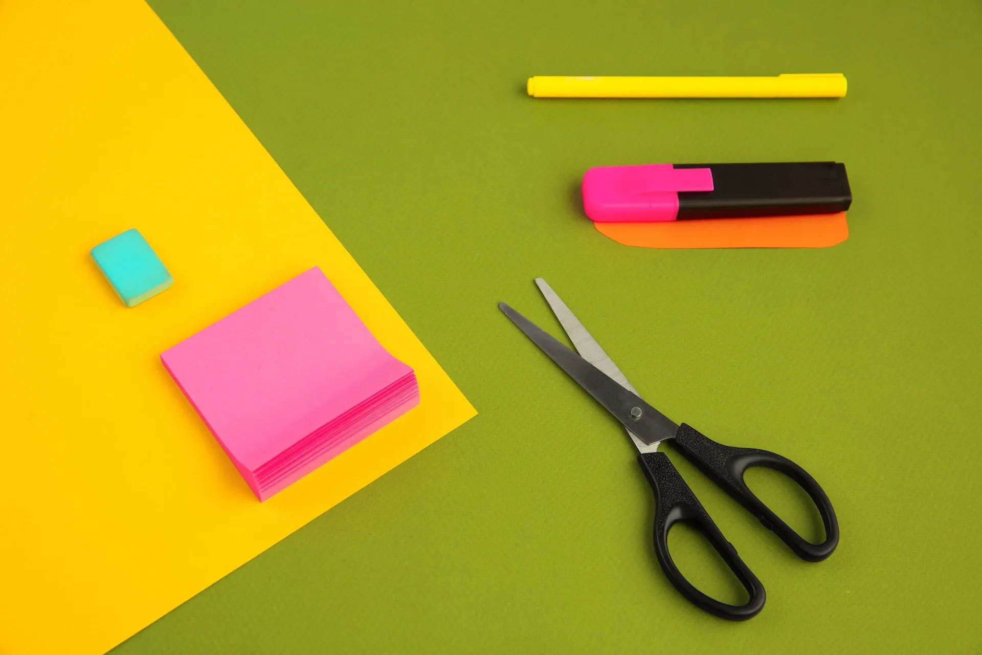 Stationery kit on a table
