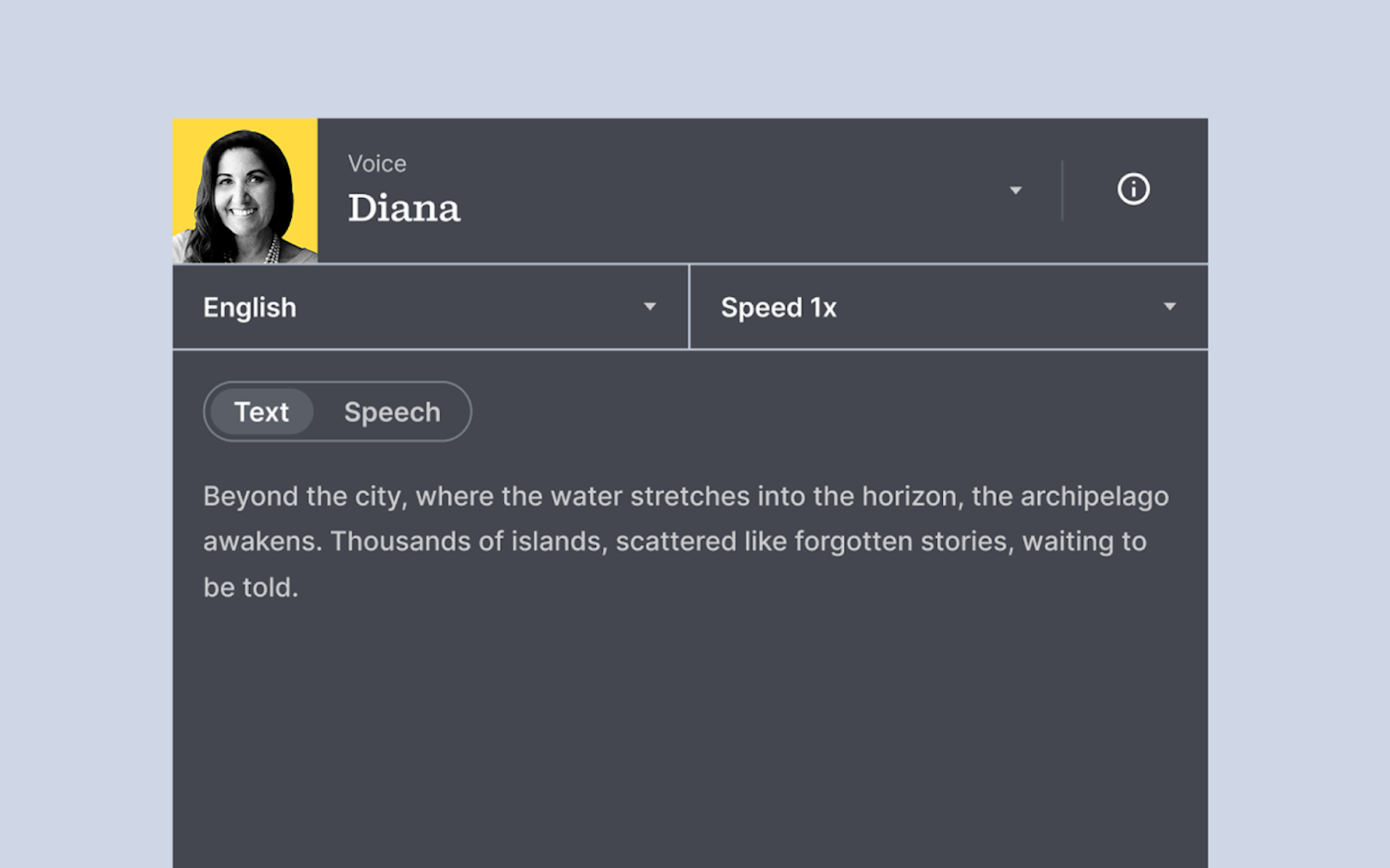 Diana professional voiceover