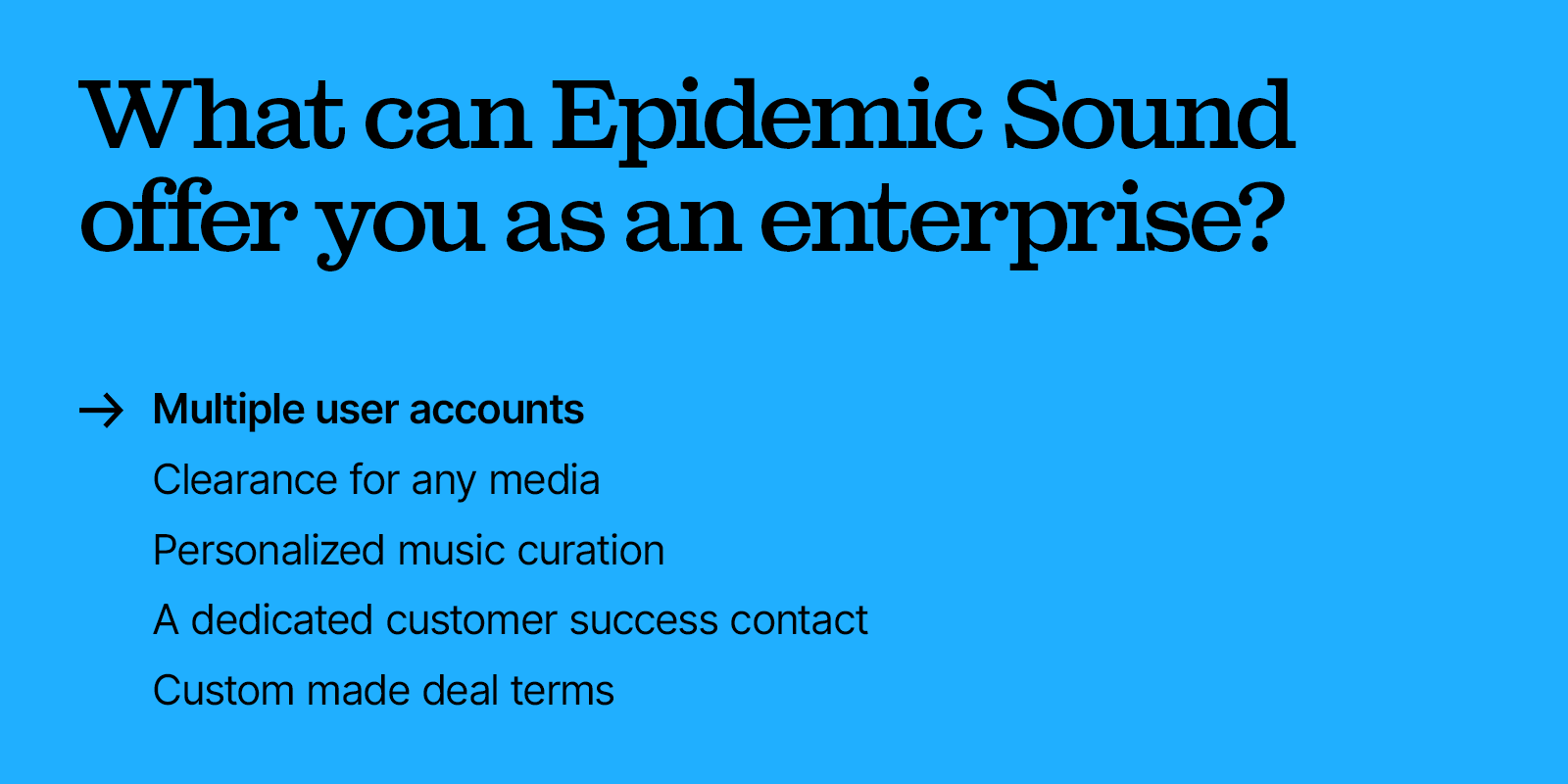 What can Epidemic Sound offer?