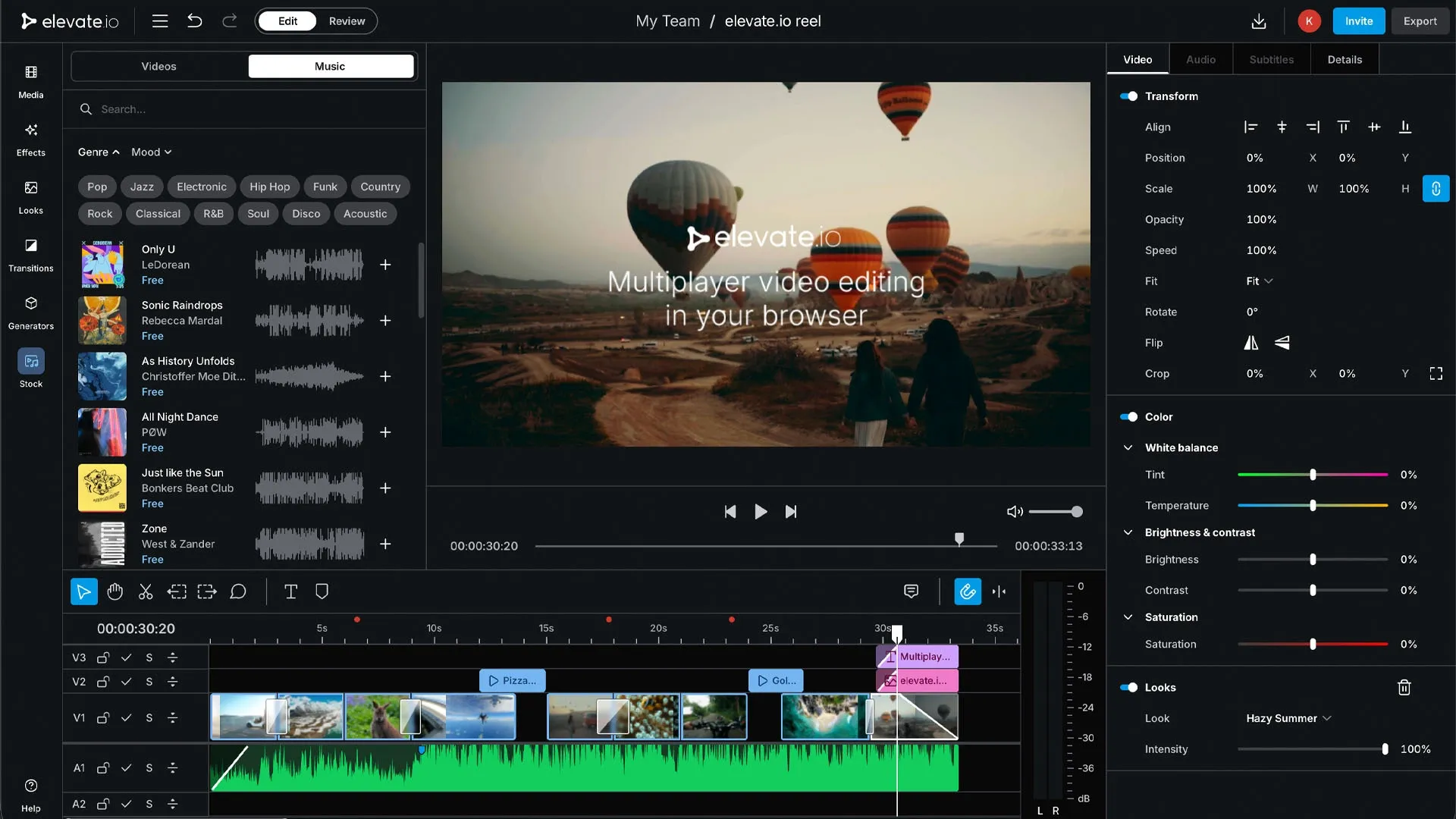 Using Epidemic Sound in elevate.io