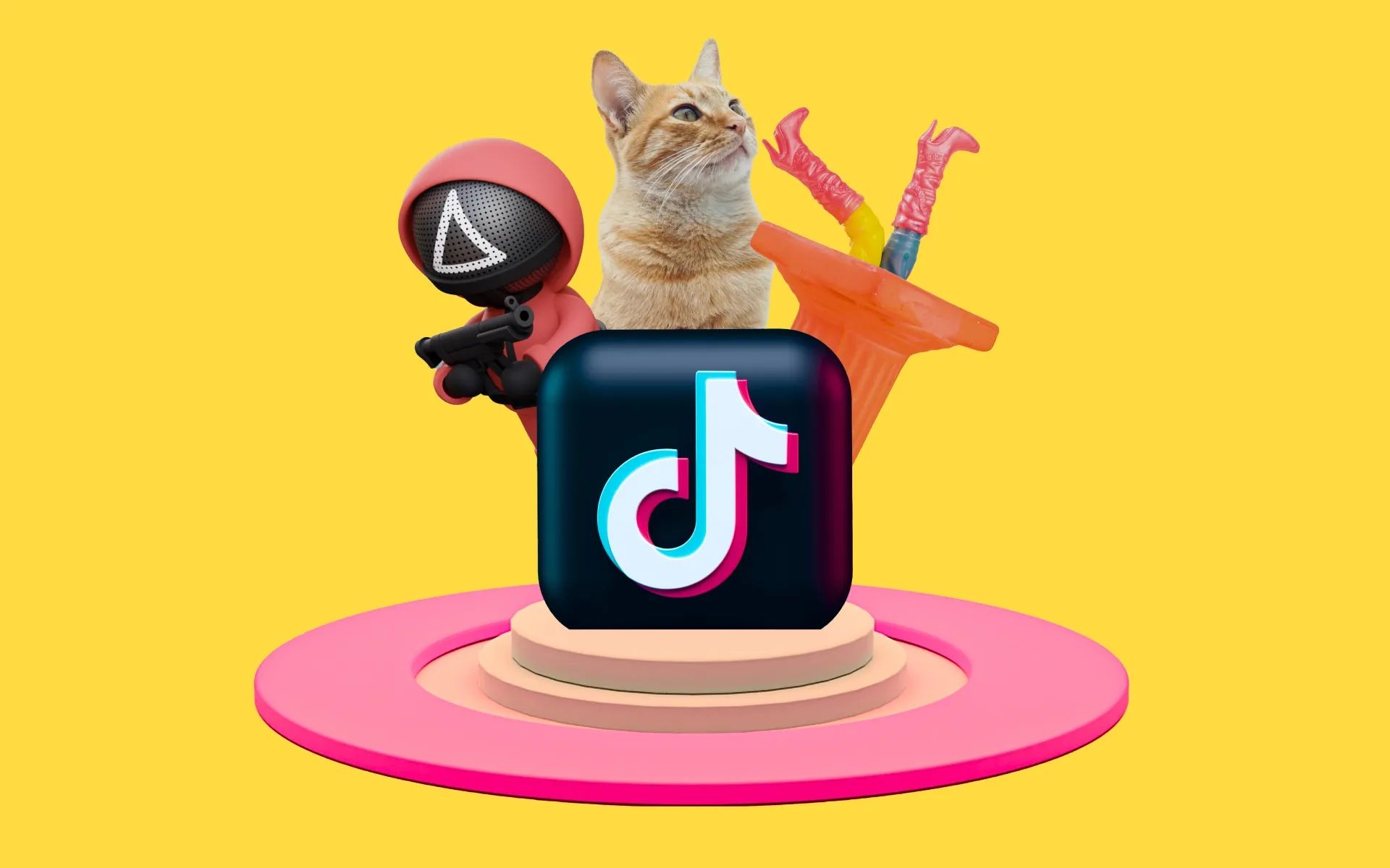 TikTok trends like cat videos and Squid Game
