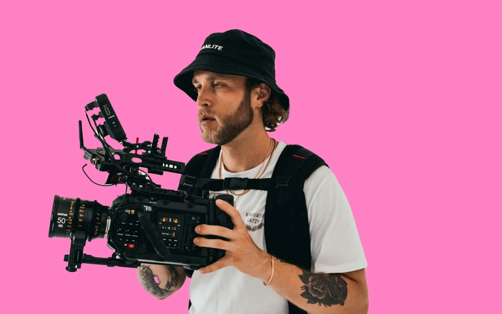 Man with a video camera