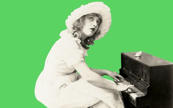 Woman playing the piano 